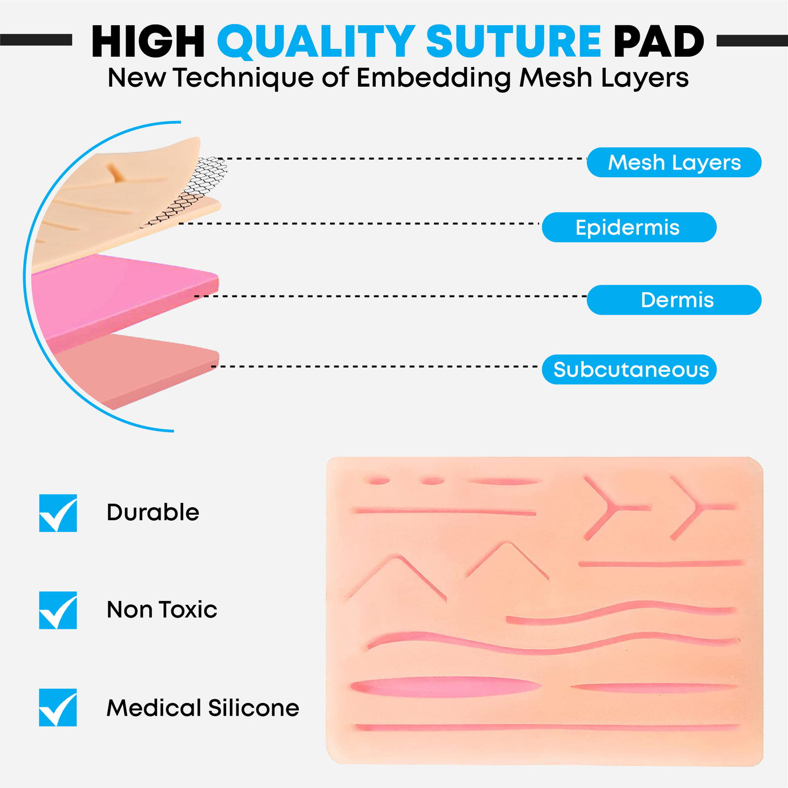 Complete Practice Student Suture Kits for Medical Students Training Kits
