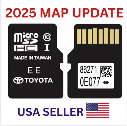 *UPDATED* NEW 2025 GPS NAVIGATION MICRO SD CARD TOYOTA OEM 86271 0E077 USA/CA