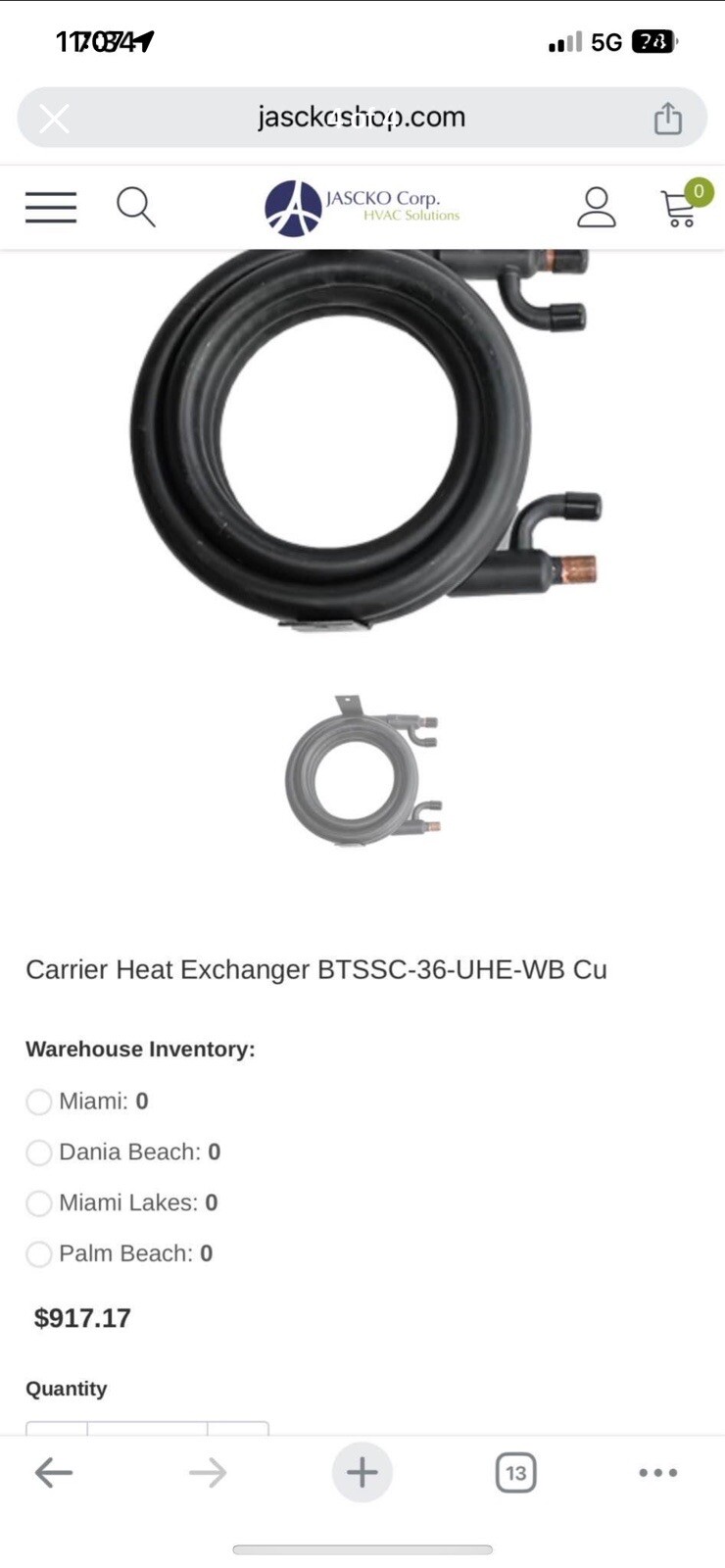 REFRIGERANT CONDENSERMODEL NO, BTSSC-54