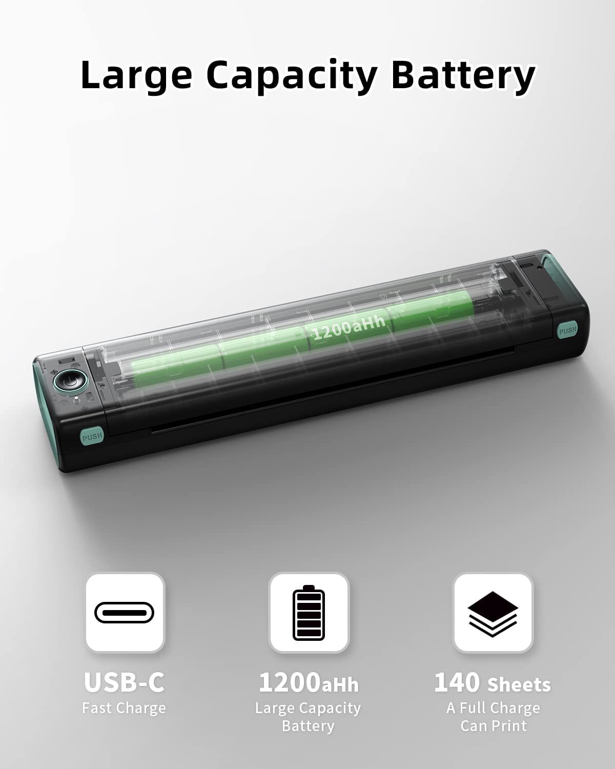 A4 Portable Wireless Bluetooth Thermal Printer Tattoo PaperBrother PJ-722 lot