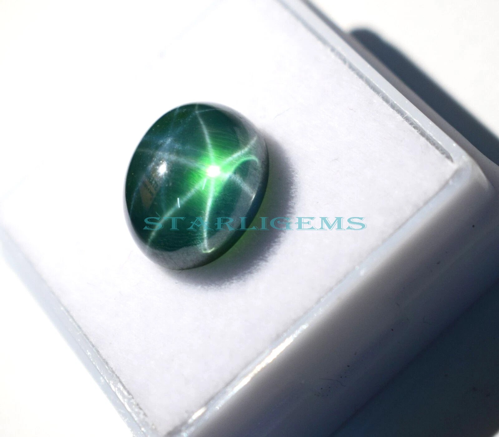 Certified New Natural Green Star Sapphire 10 CT Cabochon Cut Loose Gemstone