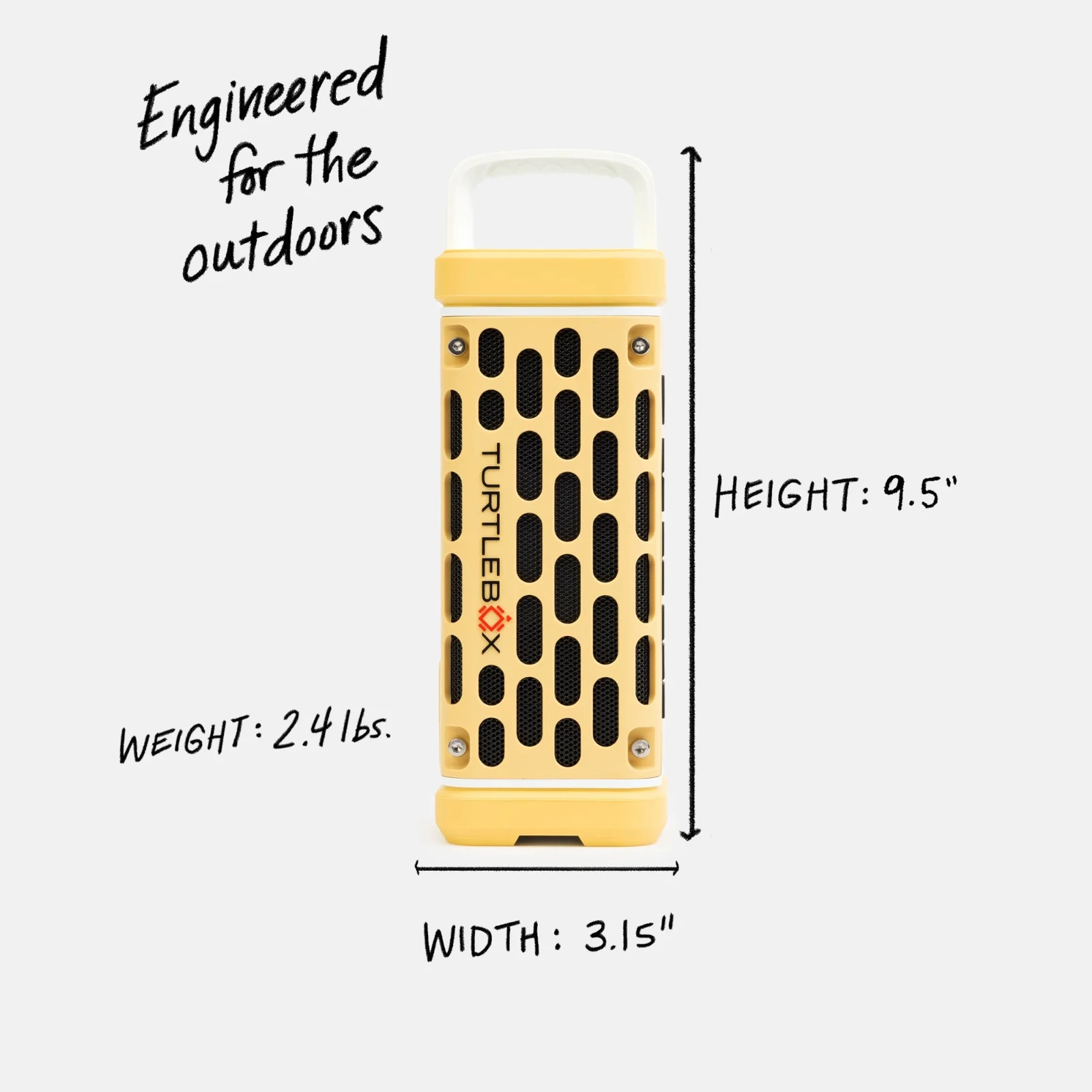 Turtlebox Ranger Loud Outdoor Bluetooth Speaker Yellow – Fight Lady New Sealed