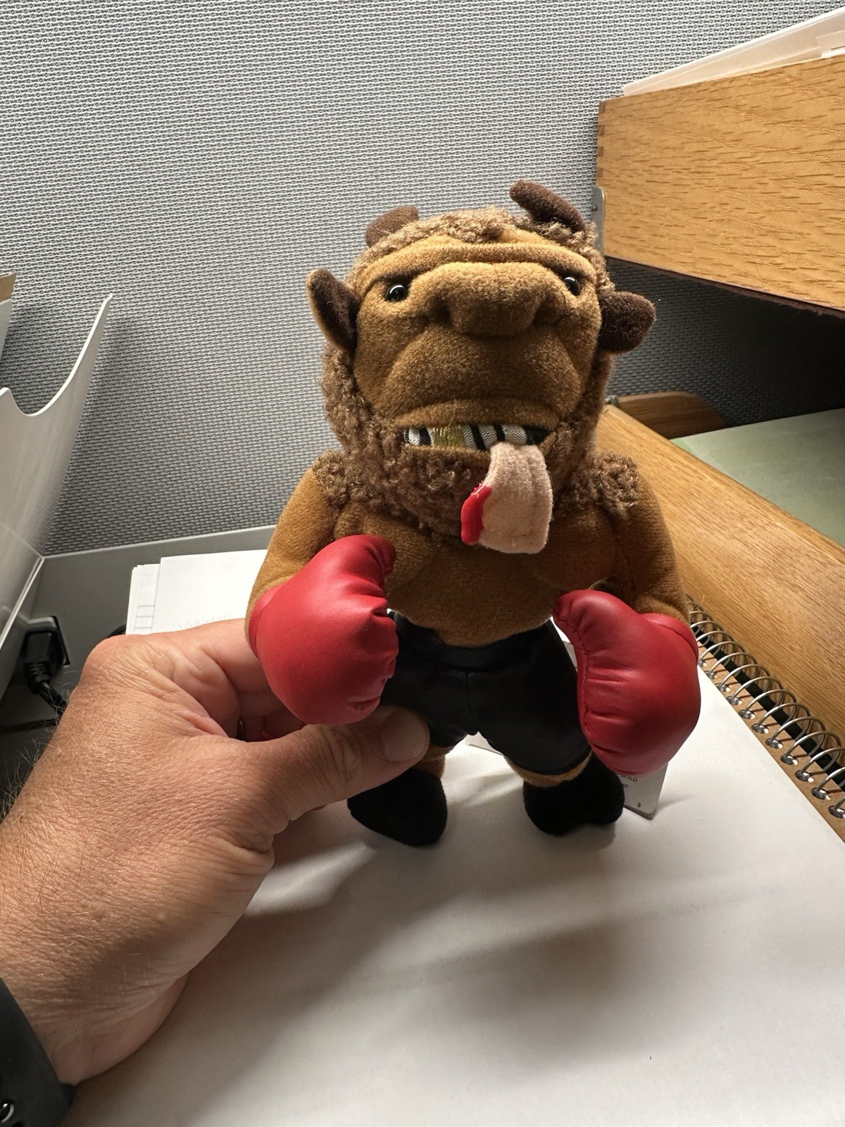 1997 InFamous Meanies Mike Tyson Bison Stuffed Toy w/ Original Tag Idea Factory