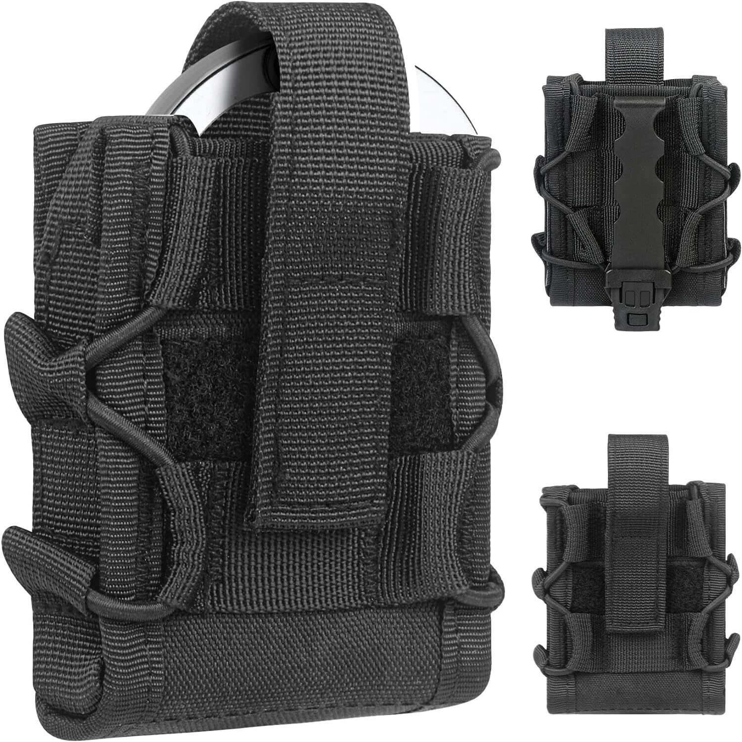 Tactical Handcuff Holder Molle Pouch Open Top Universal Hand Cuff Case Holster