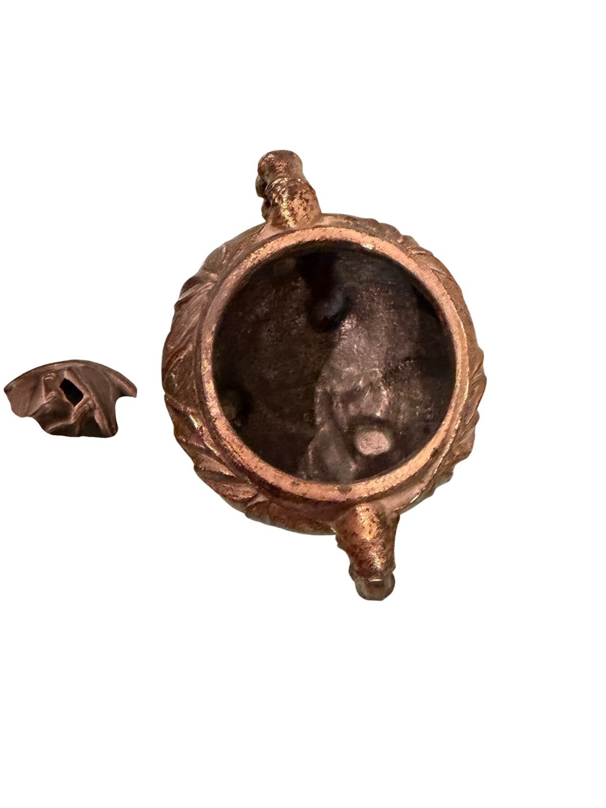 Vantine's Antique Incense Burner Bronze Signed 1004 Collectible Asian Design