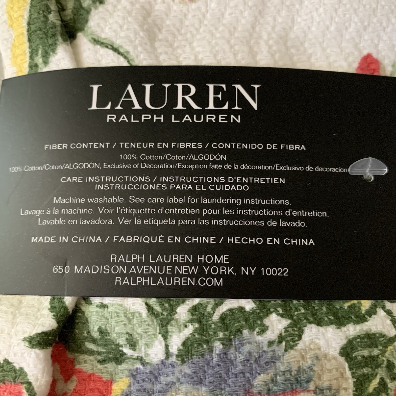 LAUREN RALPH LAUREN SET OF 3 KITCHEN TOWELS Size: 17 x 28 IN Floral