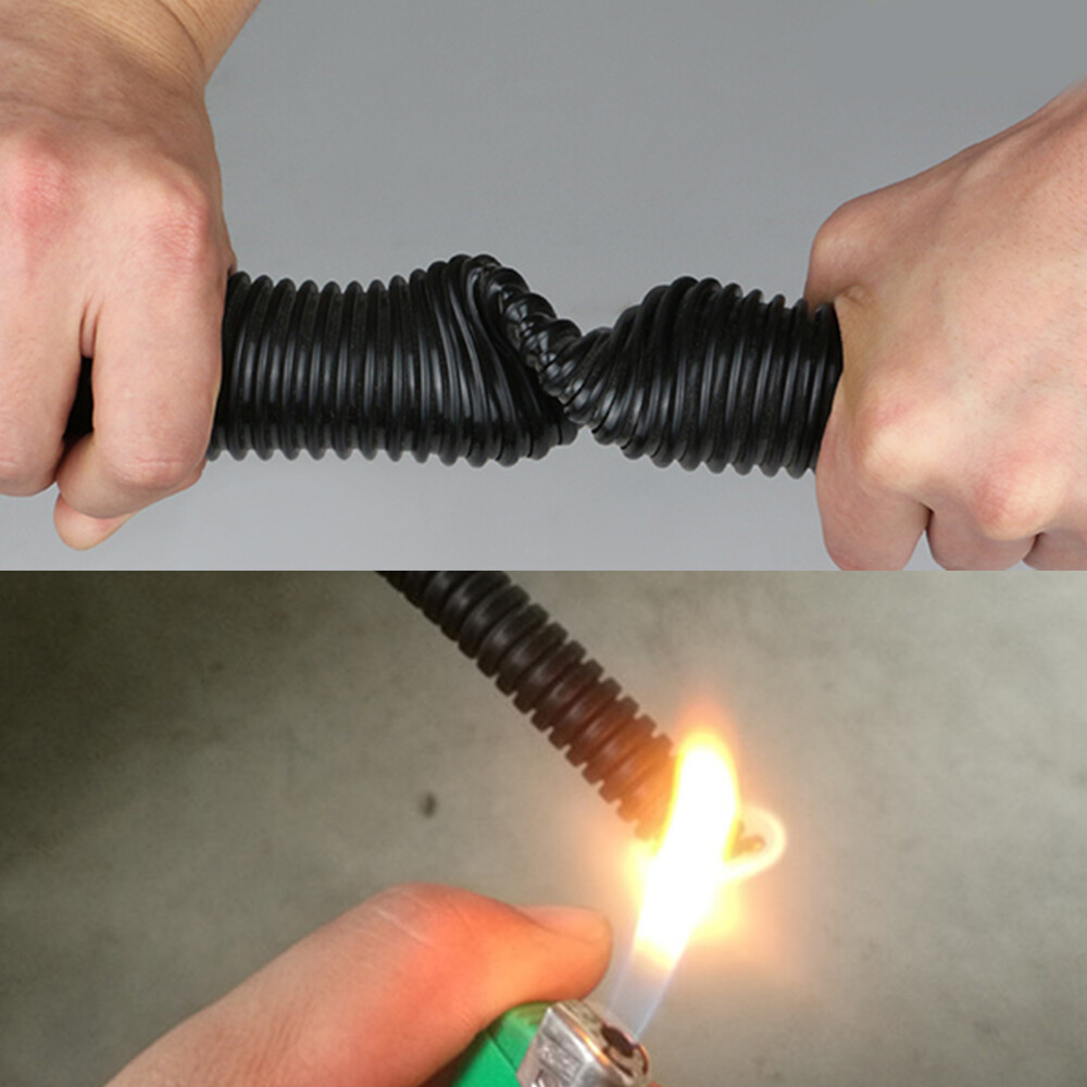 Wiring Loom Split Wire Cable Sleeve Flex Tubing Wire Wrap Corrugated Conduit Lot