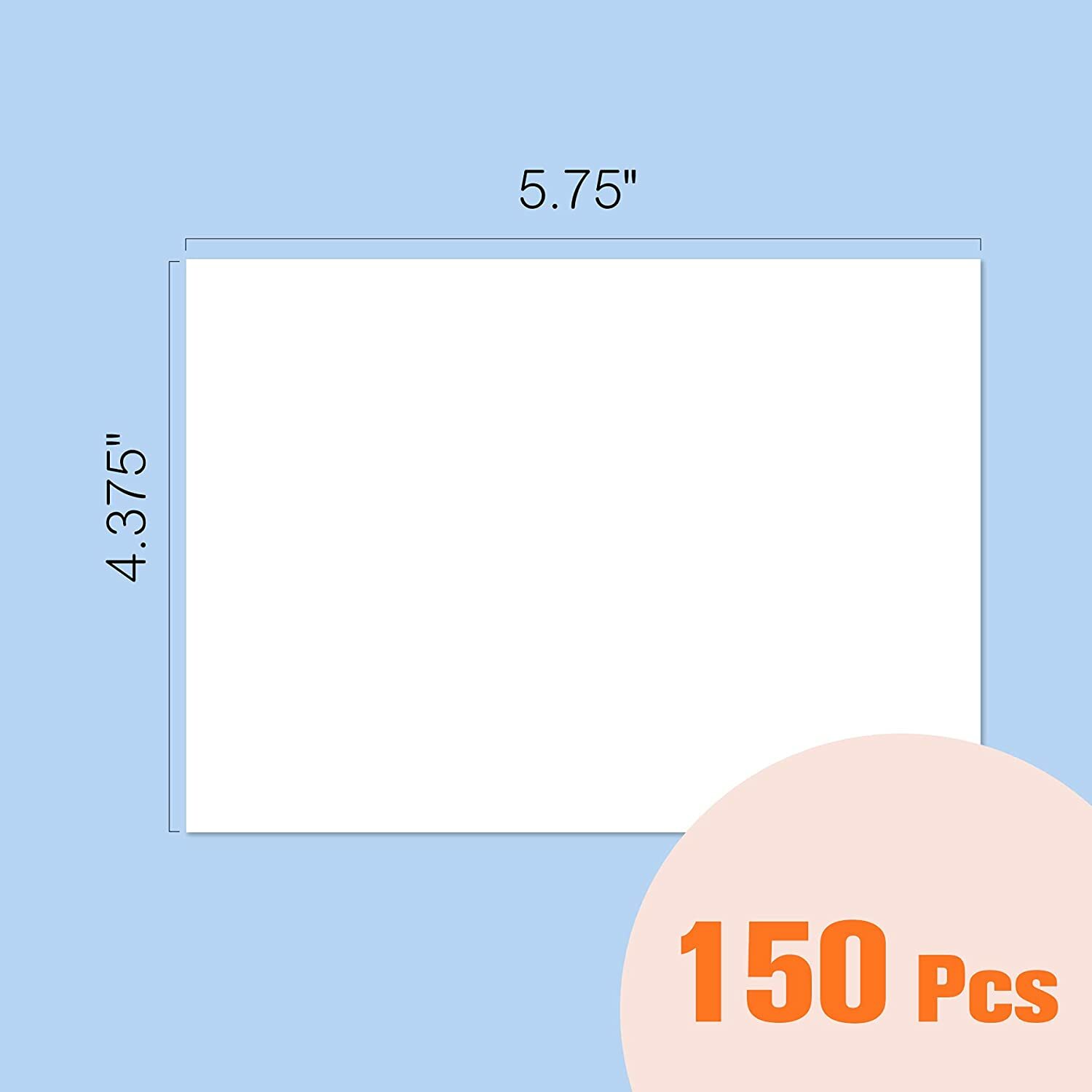 150 Bright White Envelopes Self Seal 4 3/8X5 3/4 Invitation Greeting Card A2