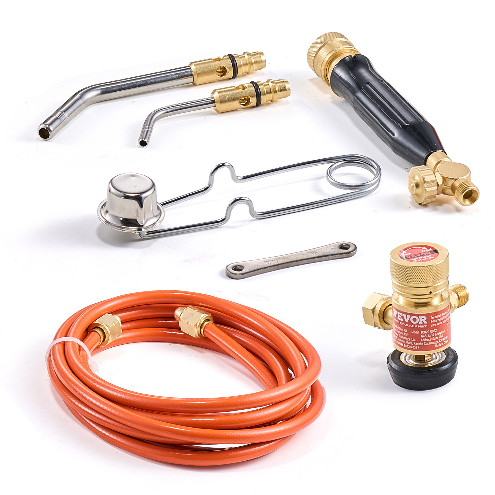 VEVOR Air Acetylene Torch Kit Gas Torch and Welding Kit W/ Hose Regulator Valve