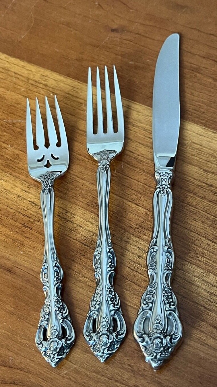 Oneida MICHELANGELO Heirloom Cube Stainless Flatware - Choice