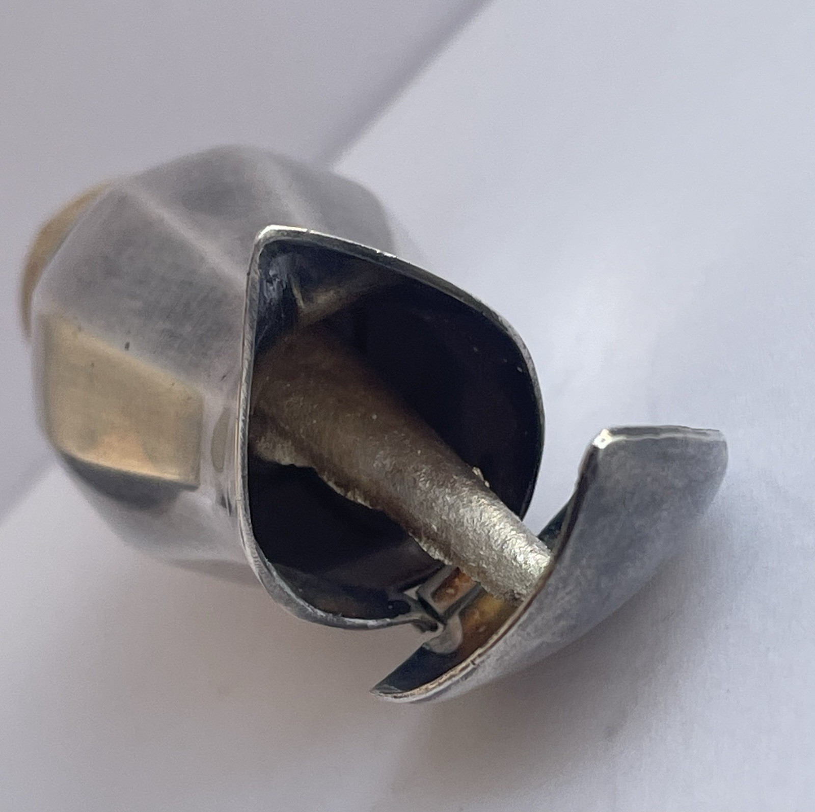 ATQ VTG German Alpacca Hoka Deco Silver Plated Liquor Pourer Counter Balanced