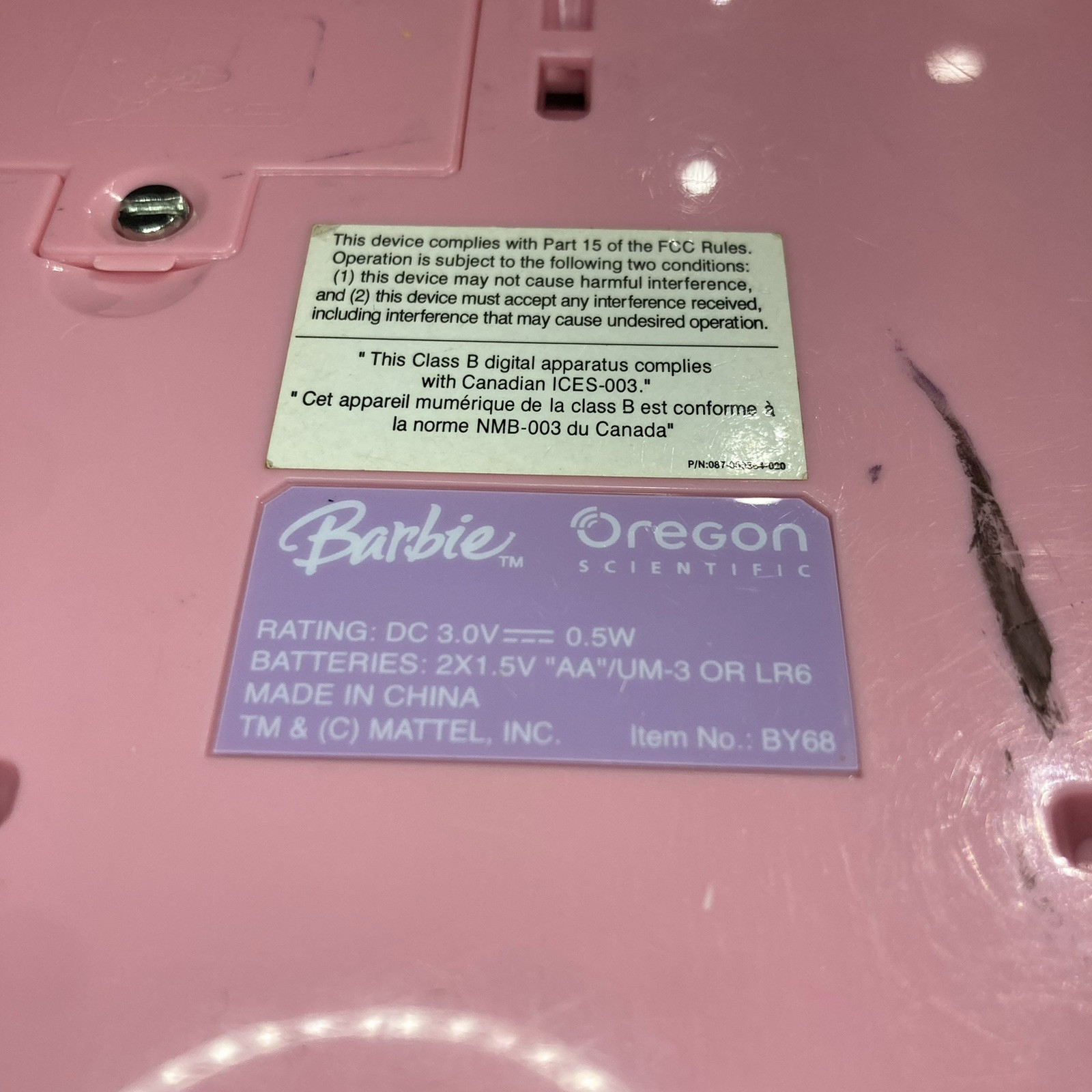 BARBIE MARIPOSA LITTLE LEARNING INTERACTIVE LAPTOP by OREGON SCIENTIFIC MATTEL