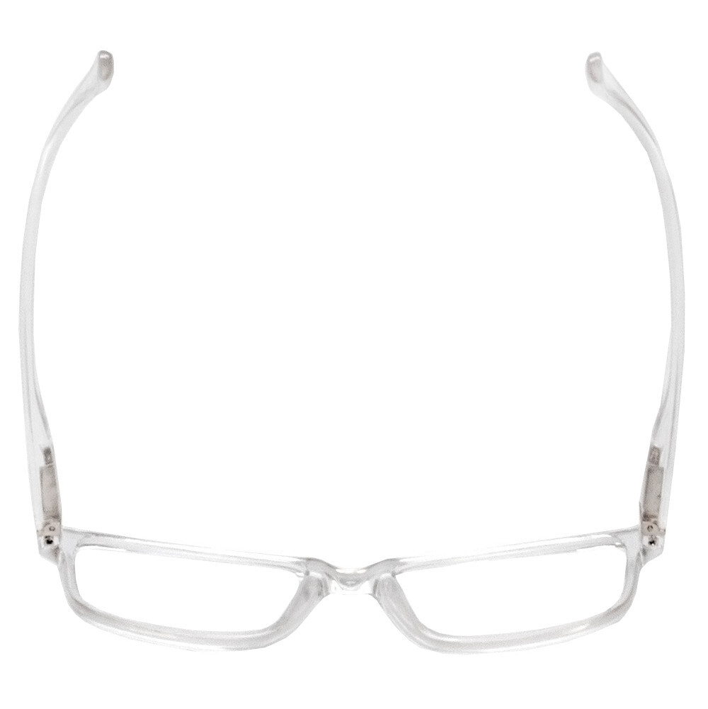 Calabria L2007-C3 Unisex Full Rim Designer Reading Glasses in Crystal Clear 54mm