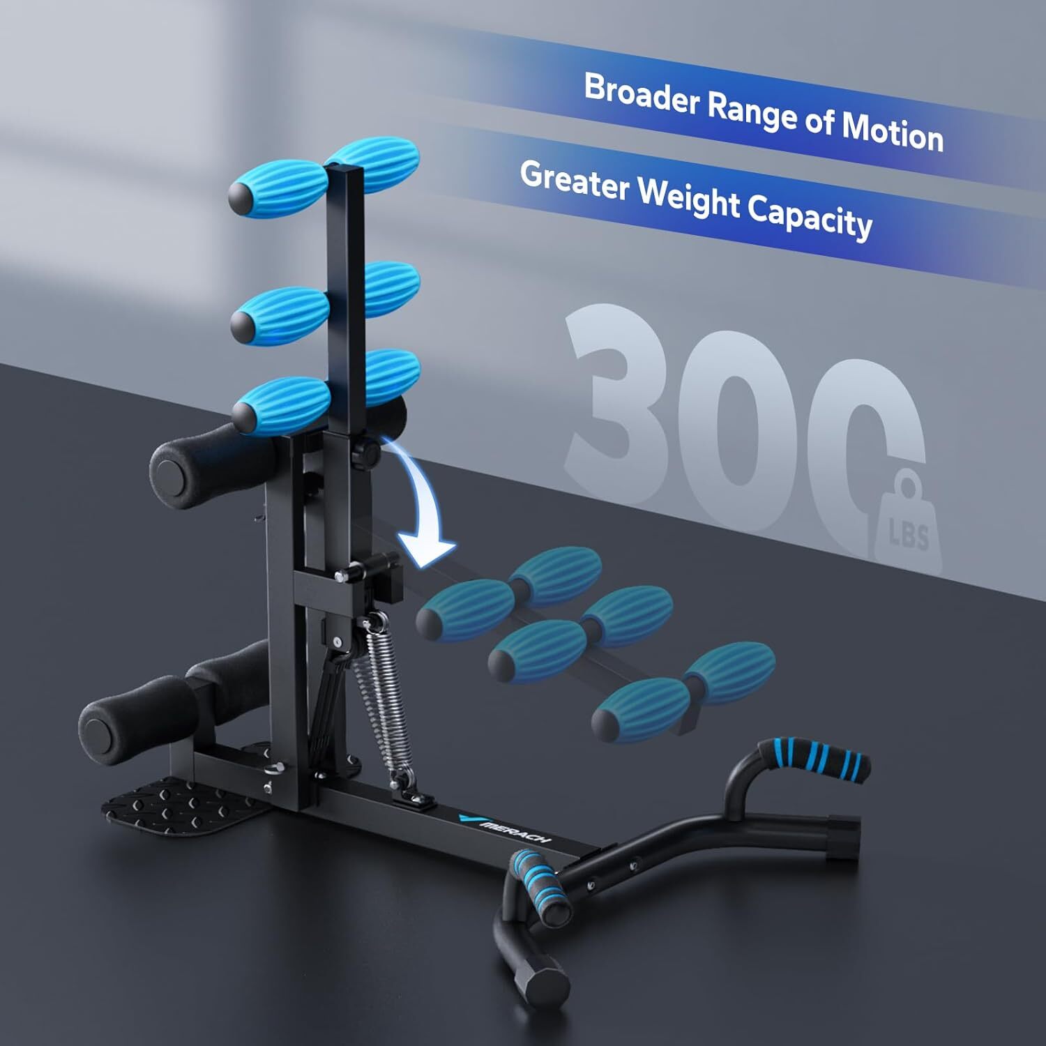 MERACH Deep Squat Adjustable Machine Glute Trainer Core Leg Workout for Home Gym