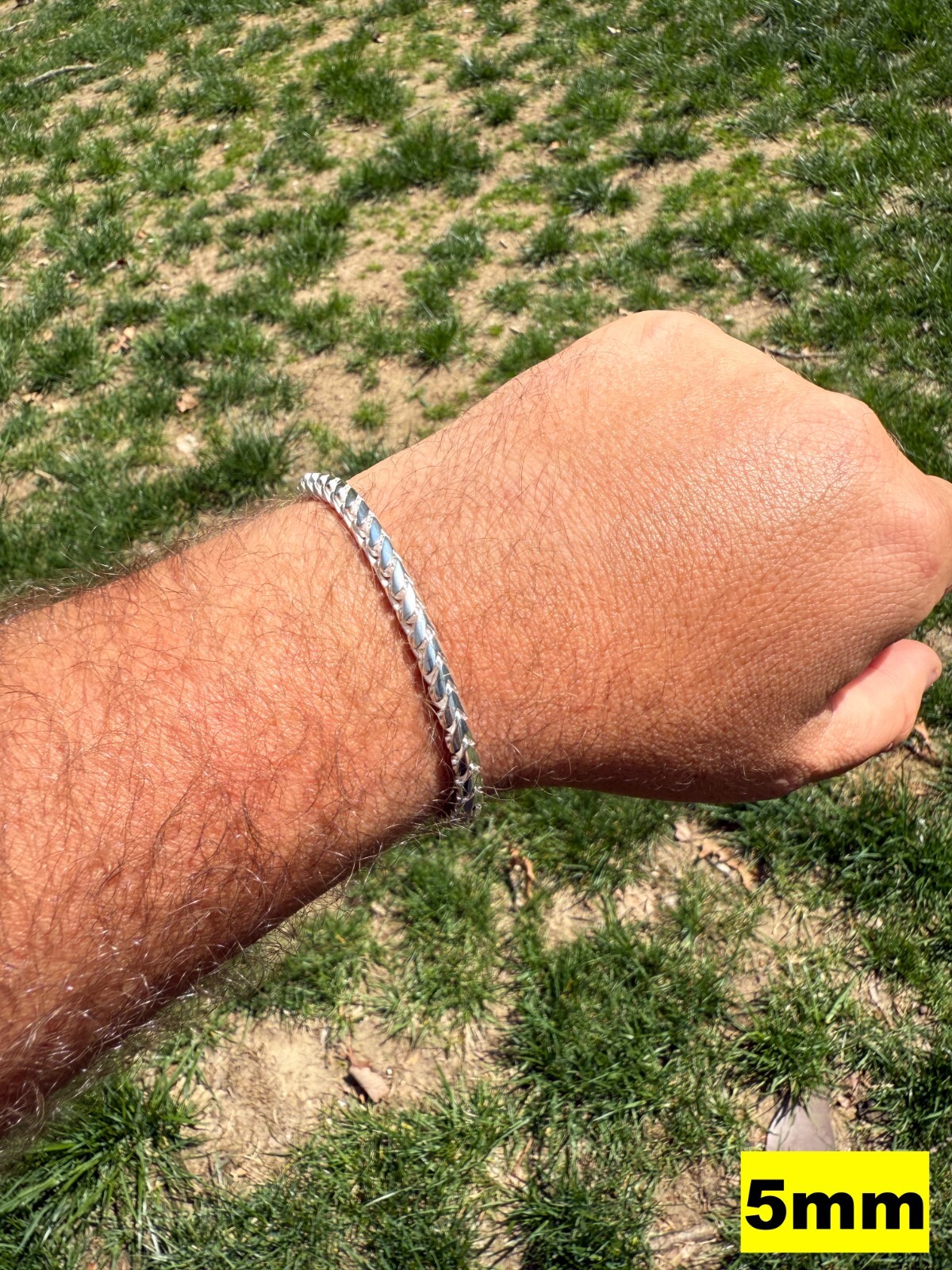 Real 925 Silver Round Franco Chain Or Bracelet 5-7mm Handmade W. Box Clasp
