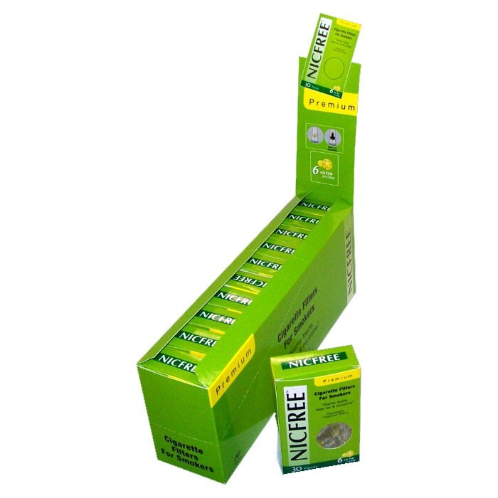 NICFREE Premium Cigarette Filters Remove Tar & Nicotine 10 Packs 300 Filters
