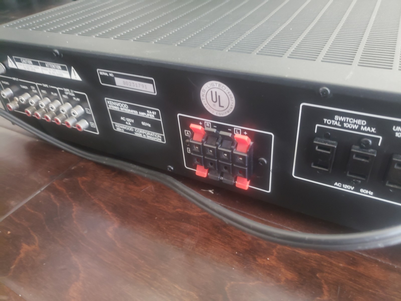 Kenwood KA-87 Stereo Analog Amplifier Pristine Condition