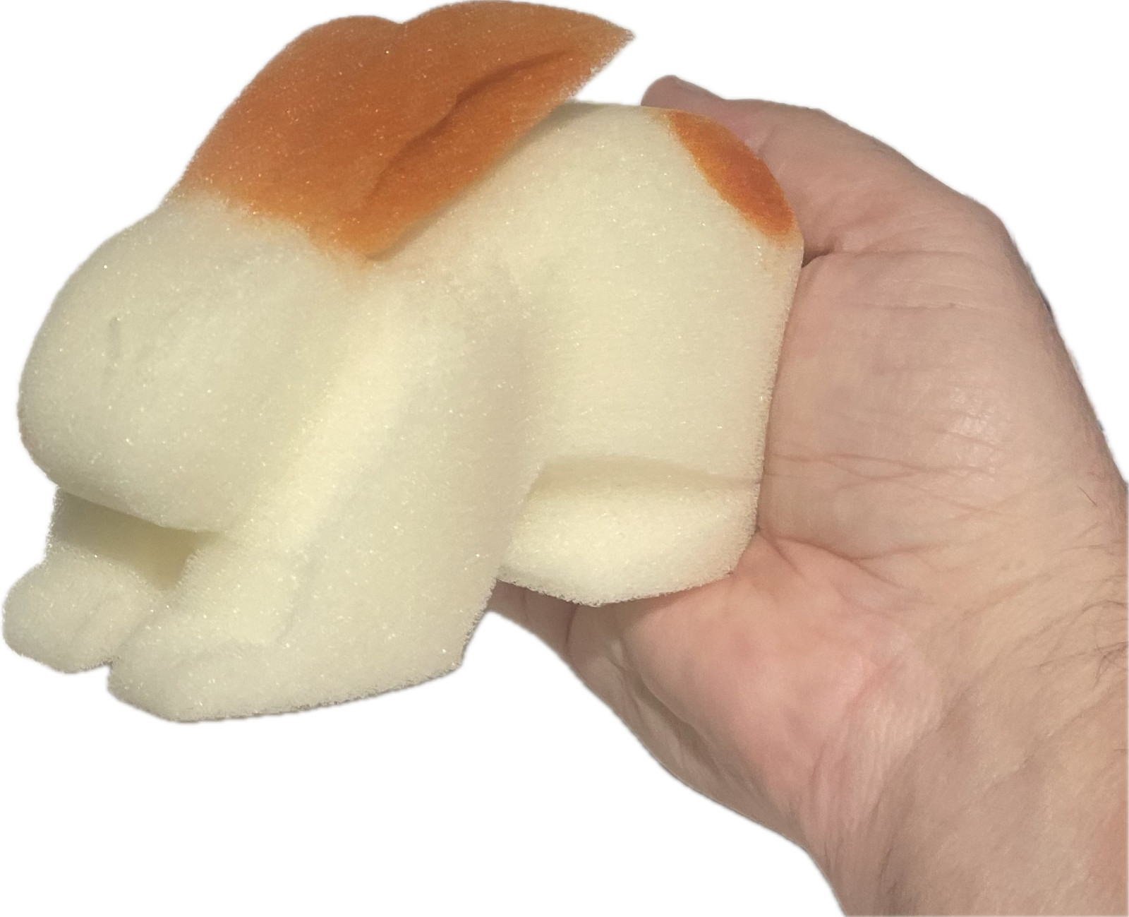 6” Jumbo 3D SPONGE BUNNY 1 Deluxe Goshman Close Up Magic Trick White Foam Rabbit