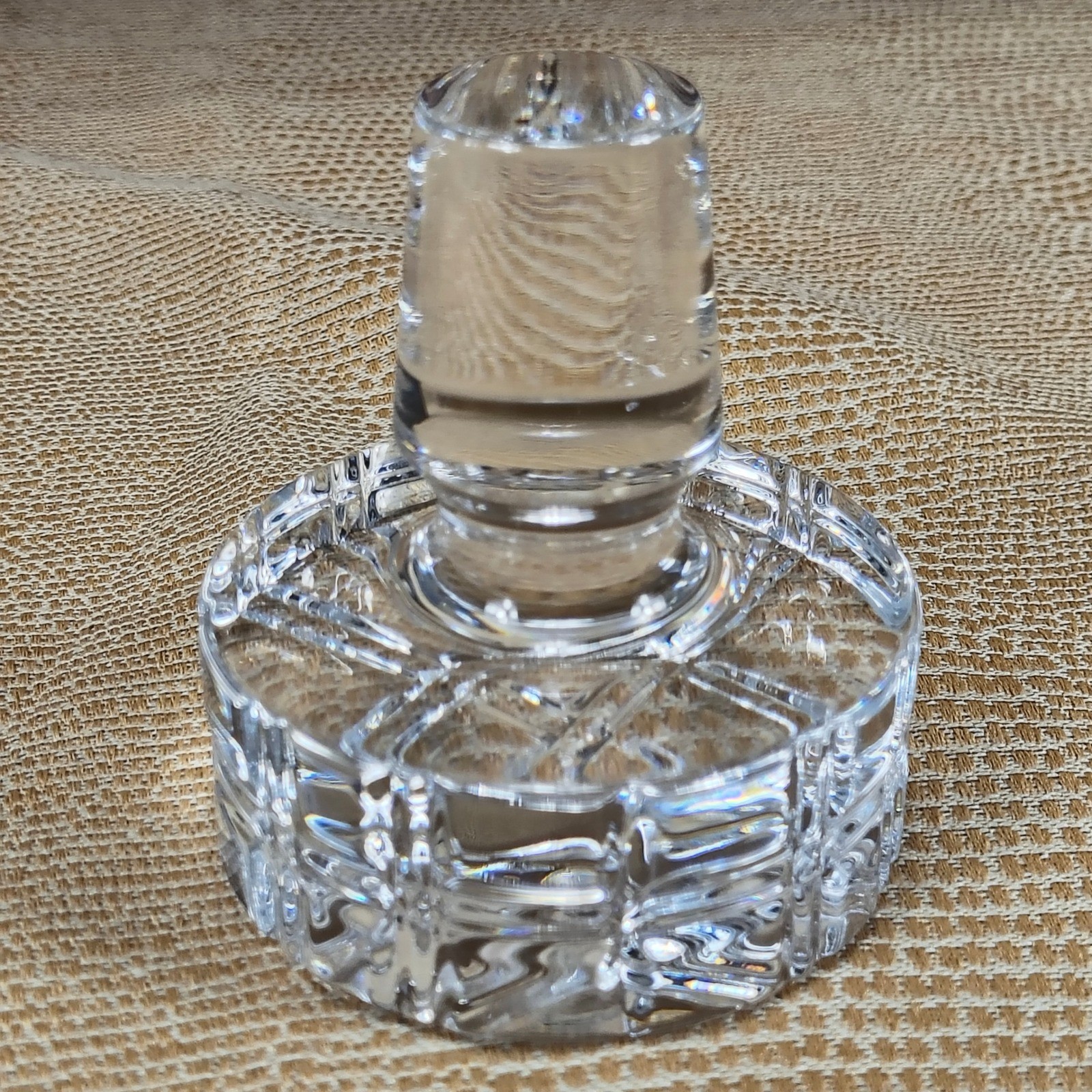Ralph Lauren Hudson Plaid Crystal Decanter and 2 Glasses Gift Set