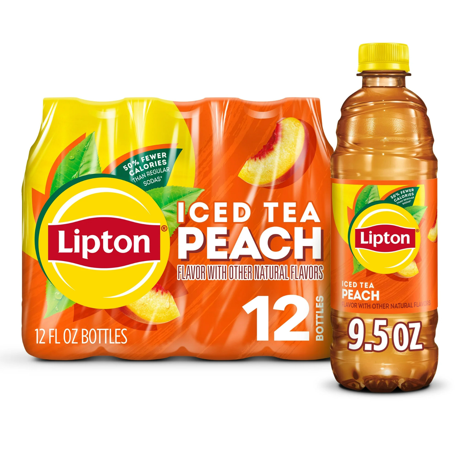 Lipton Peach Iced Tea, Bottled Tea Drink, 16.9 oz, 12 Pack