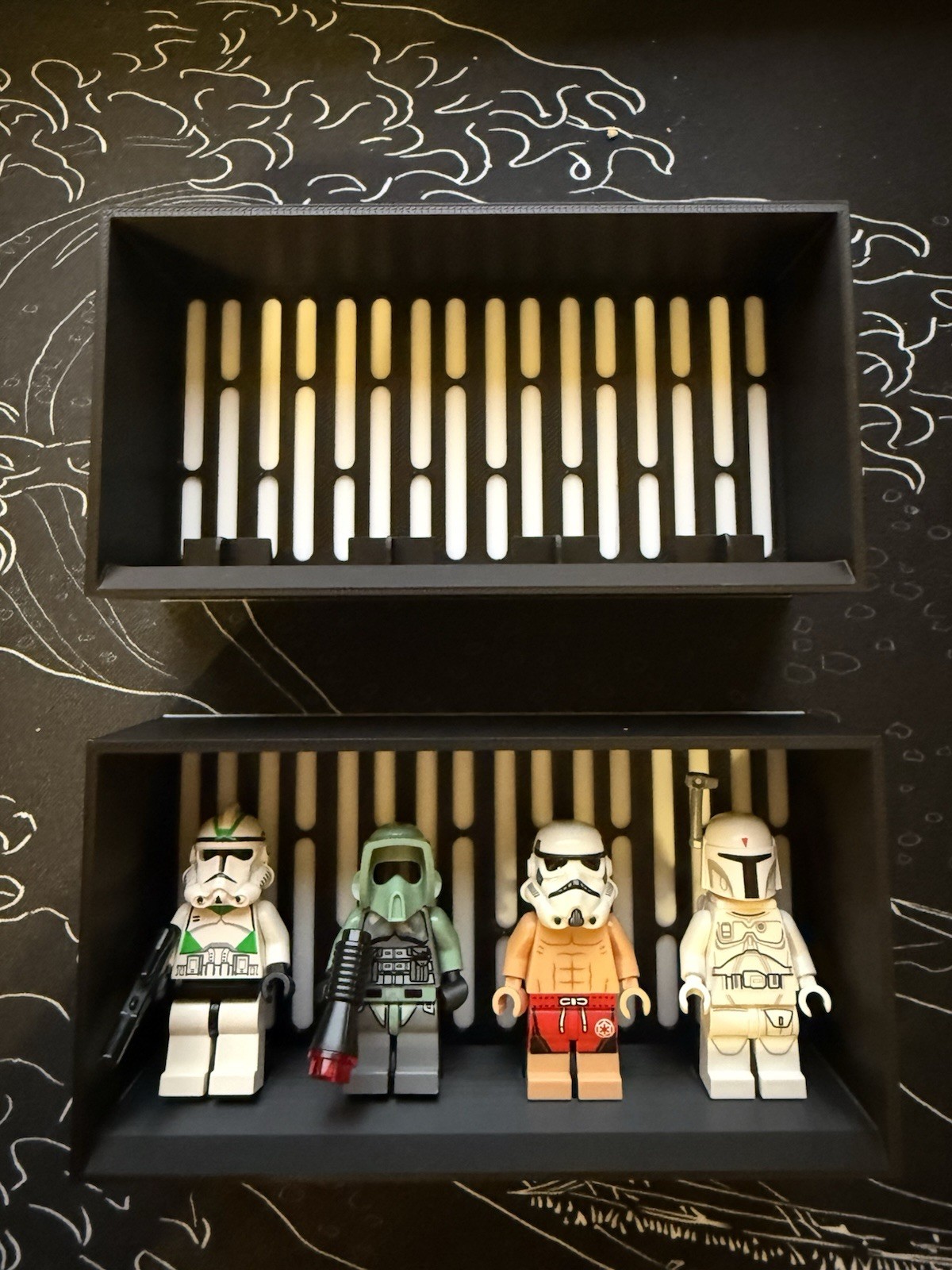 LEGO Minifigure Display Star Wars Themed (Figures Not Included) Lot of 2