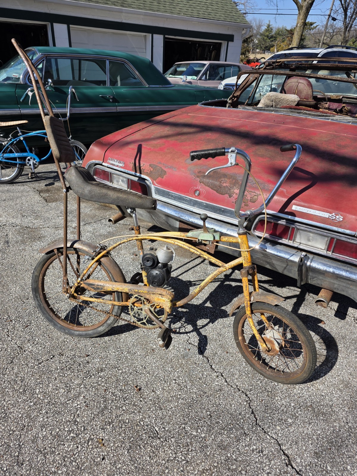 1969 IVERSON DRAG STRIPPER 16x20 RARE PROJECT Muscle Bike Builder