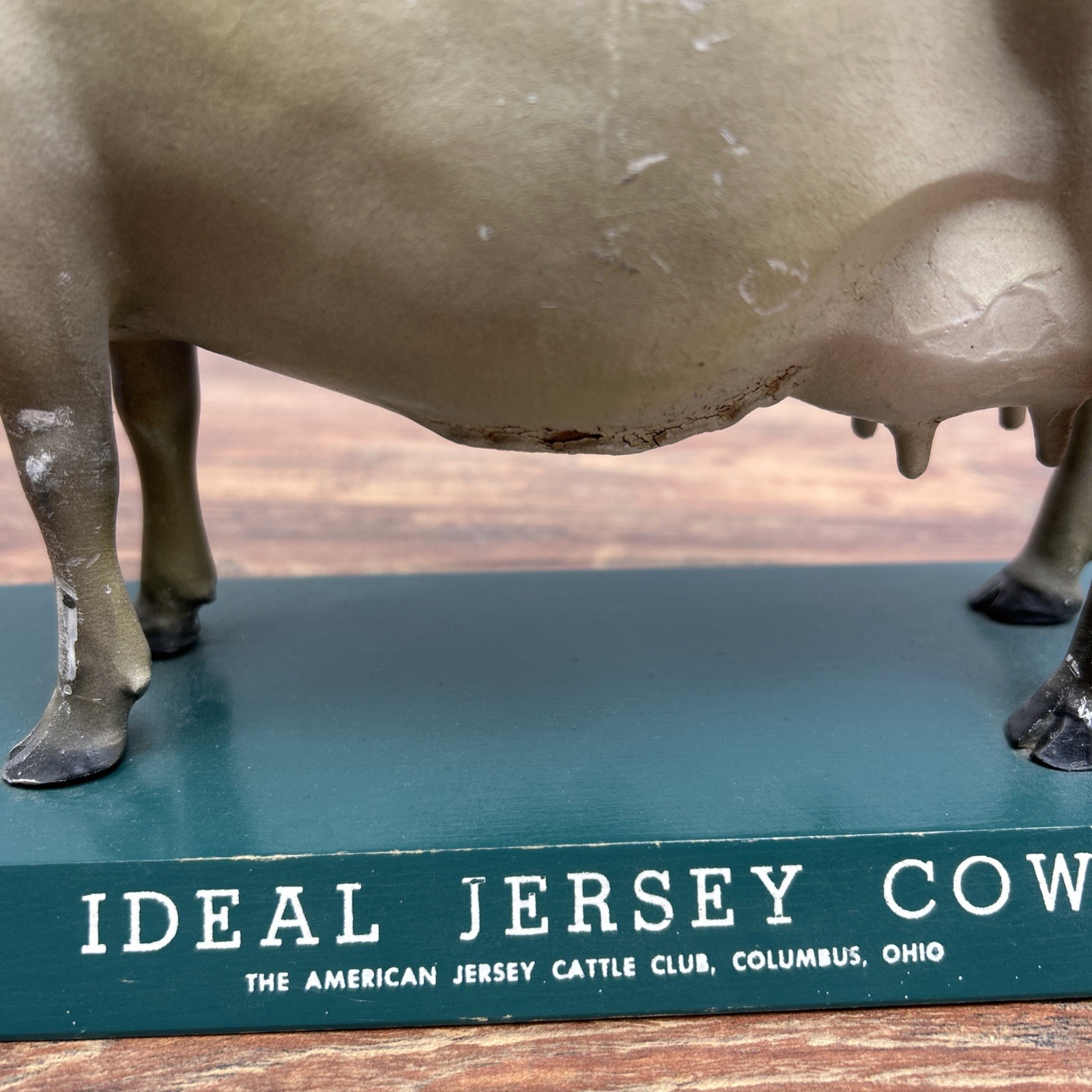 IDEAL True Type Jersey Cow STORE DISPLAY American Cattle Club New York Figurine