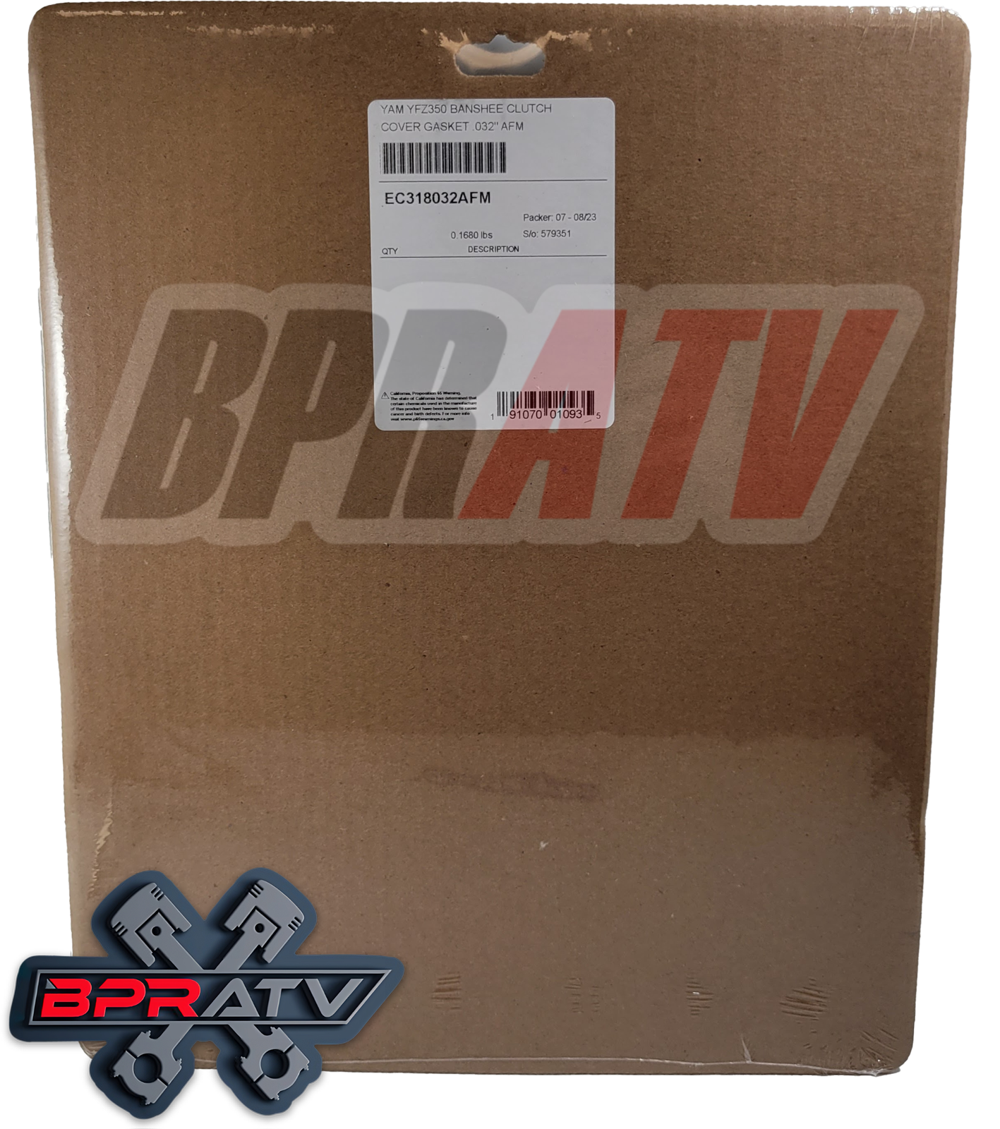 Banshee 350 Cometic Clutch Cover Gasket Squishy AFM .032" Thicker EC318032AFM