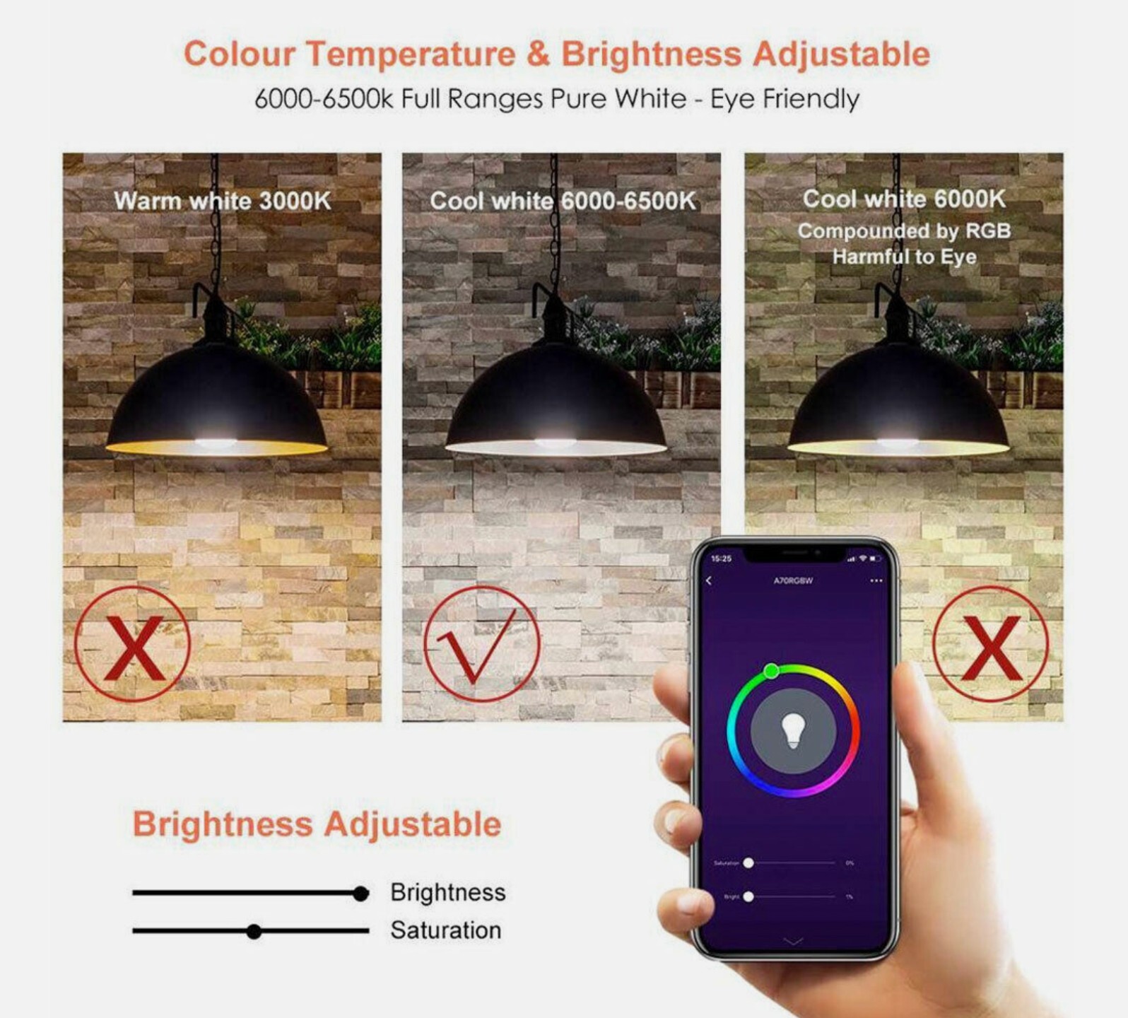 4PACK Avatar Controls Smart WiFi LED Light Bulb Google Alexa Dimmable BR30 E26
