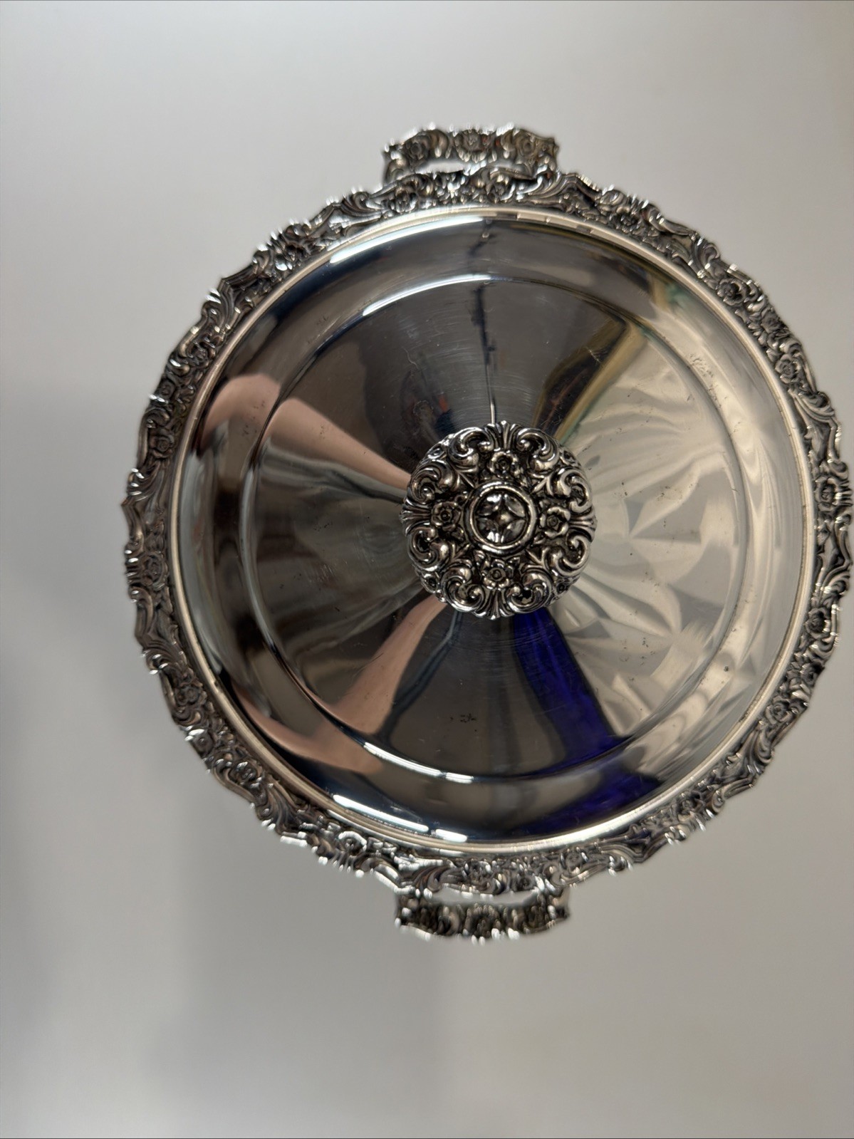 Vintage International Silverplate Countess Covered Ice Bucket – Ornate Floral