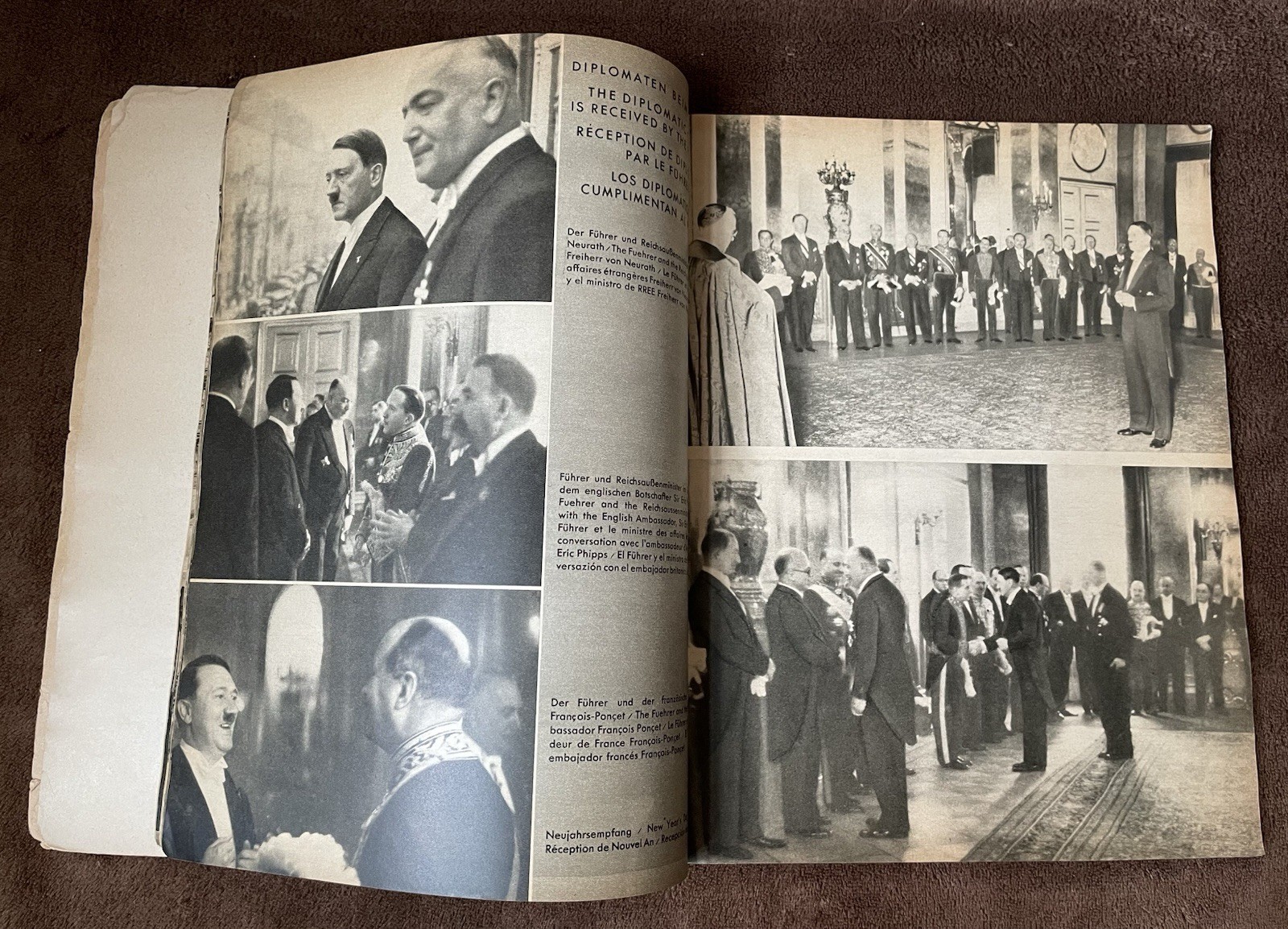 Original Heinrich Hoffman 1936 Berlin Olympics Photo Book - Nazi Party Leaders
