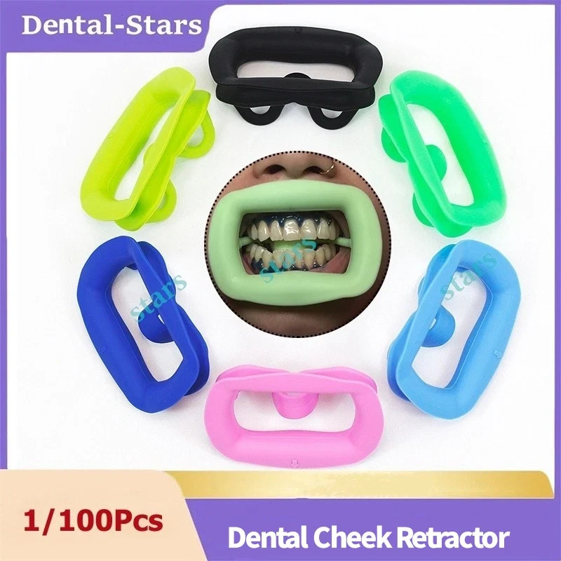 Dental Cheek Retractor Soft Silicone Autoclave Mouth Opener Teeth Whitening Use