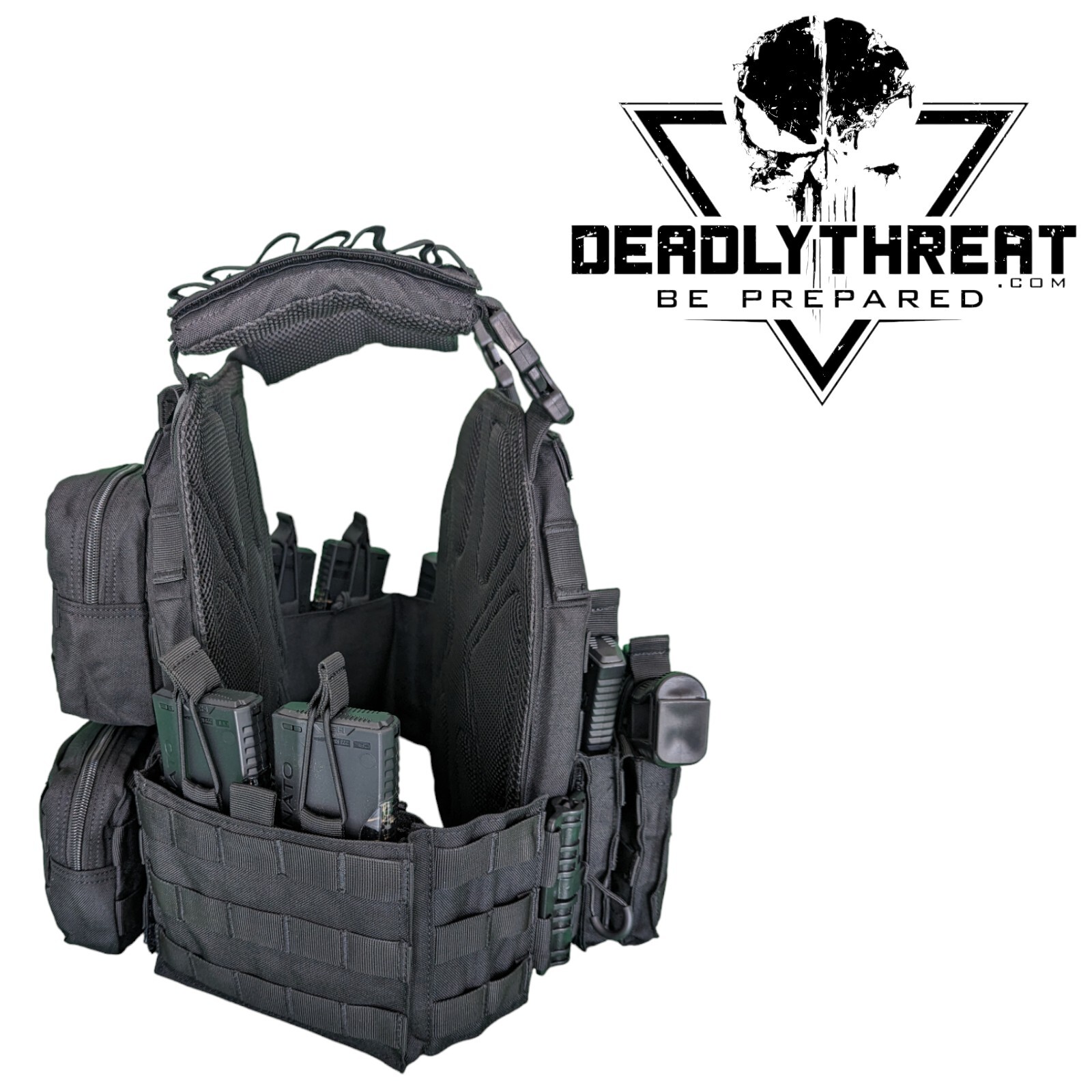 Urban Assault Black Storm Tactical Vest Plate Carrier