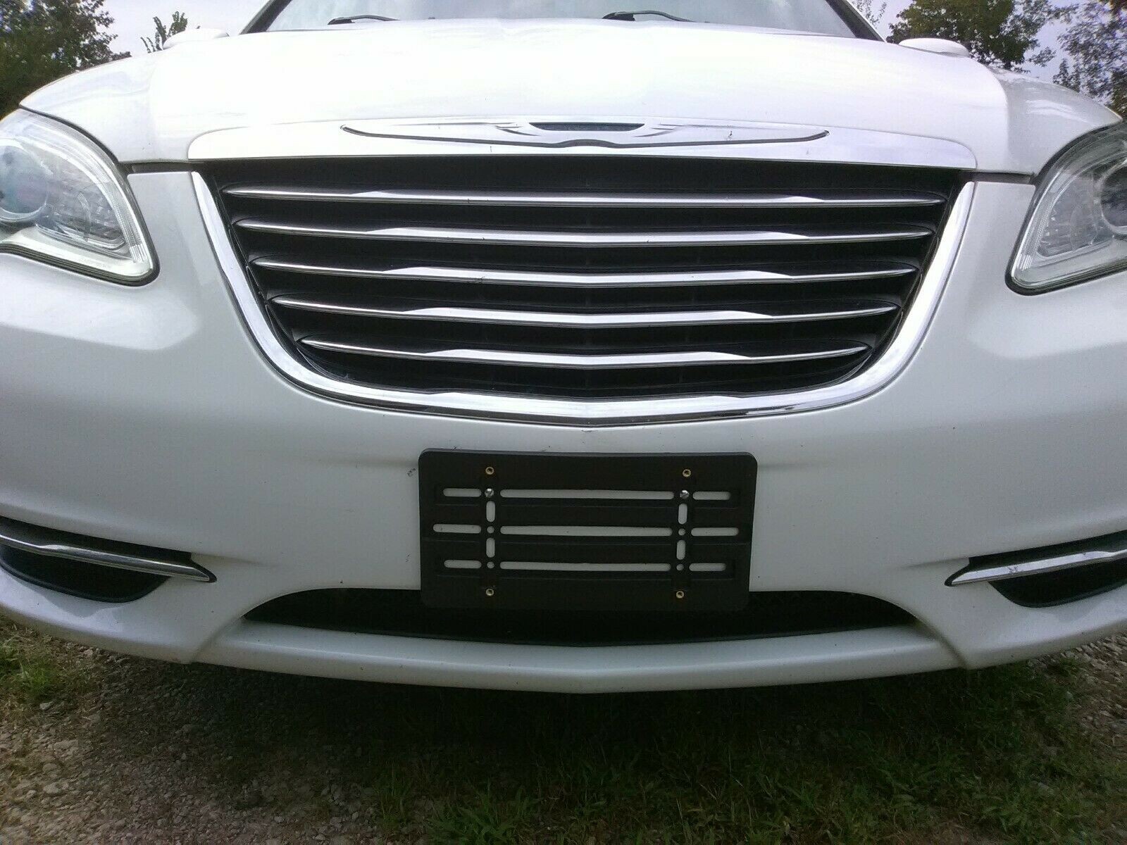 Universal License Plate Tag Holder Mounting Relocator Adapter Bumper Kit Bracket