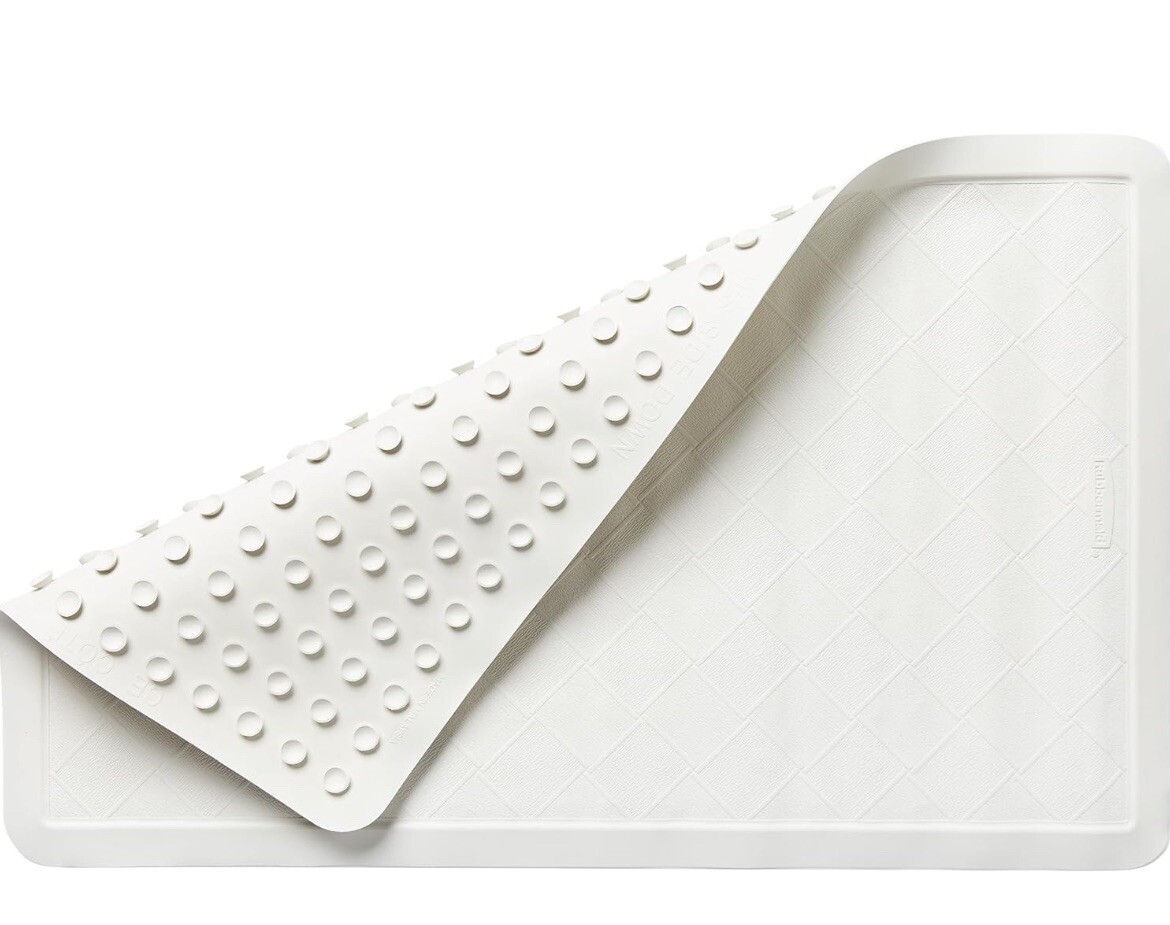 Bath Mat White- Safti-Grip-Anti Slip - Medium “Rubbermaid Commercial Products”