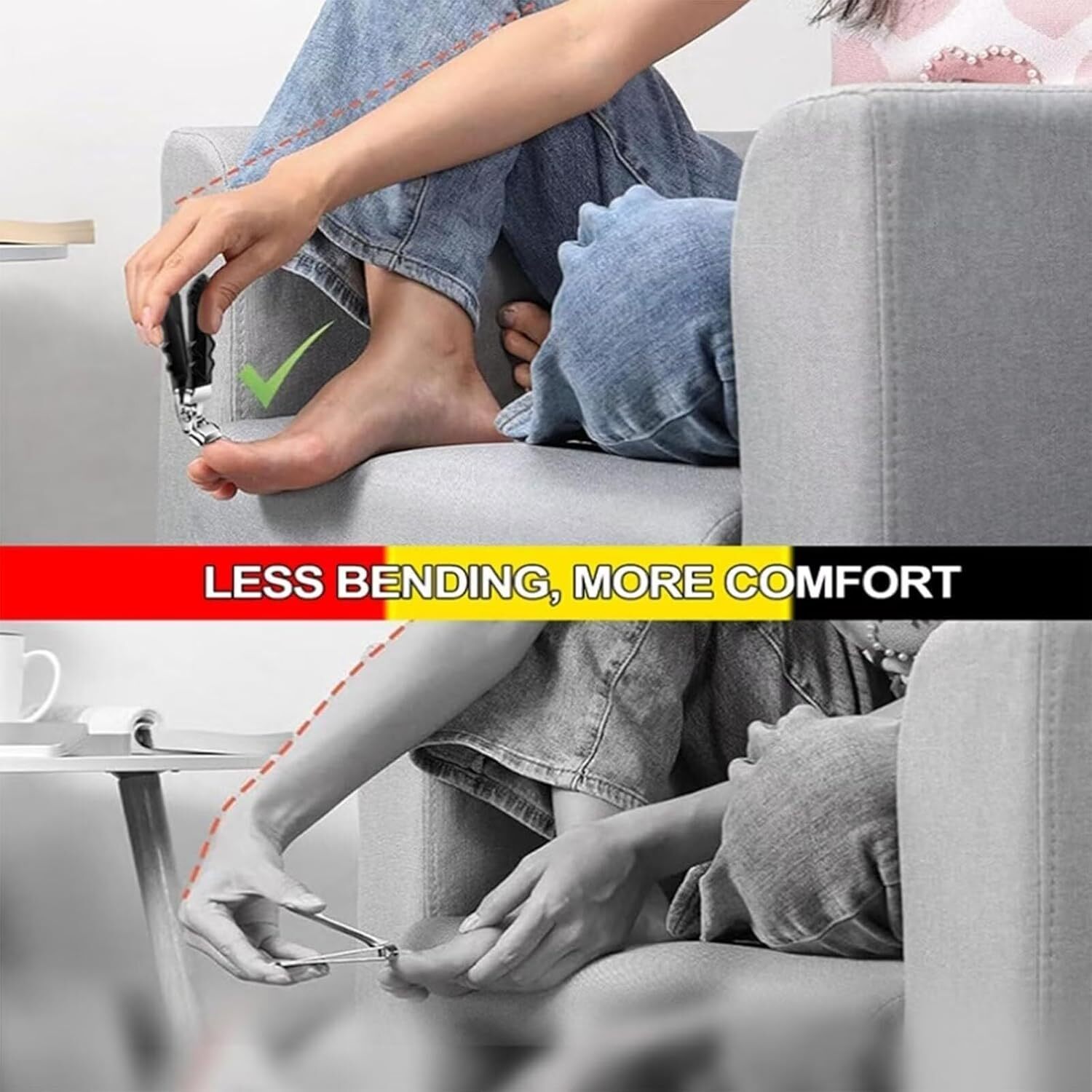 Extra Large Toe Nail Clippers For Thick Nails Heavy Duty Stainless Professional