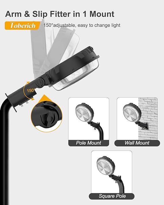 150W LED Barn Yard Street Outdoor Security Dusk to Dawn Waterproof Flood Light