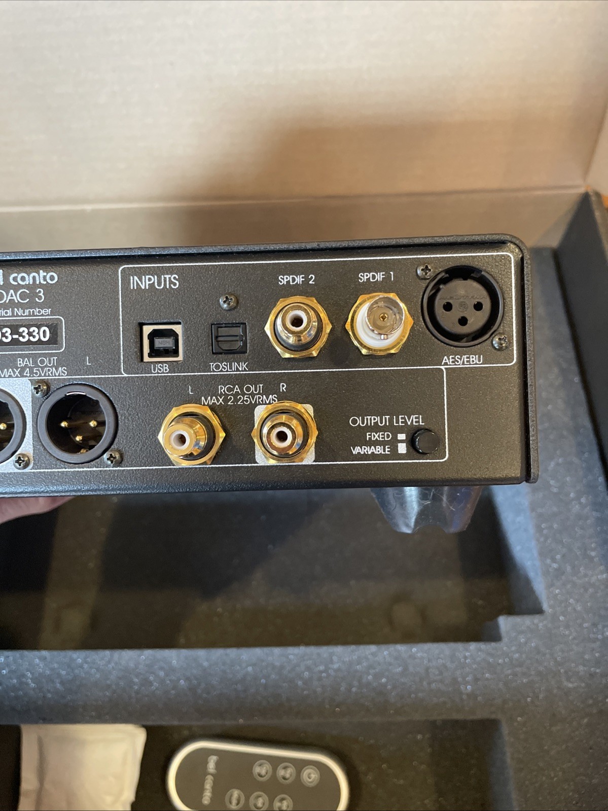 Bel Canto DAC3 Digital to Analog Converter DAC Preamp - Black - MINT w/ Remote