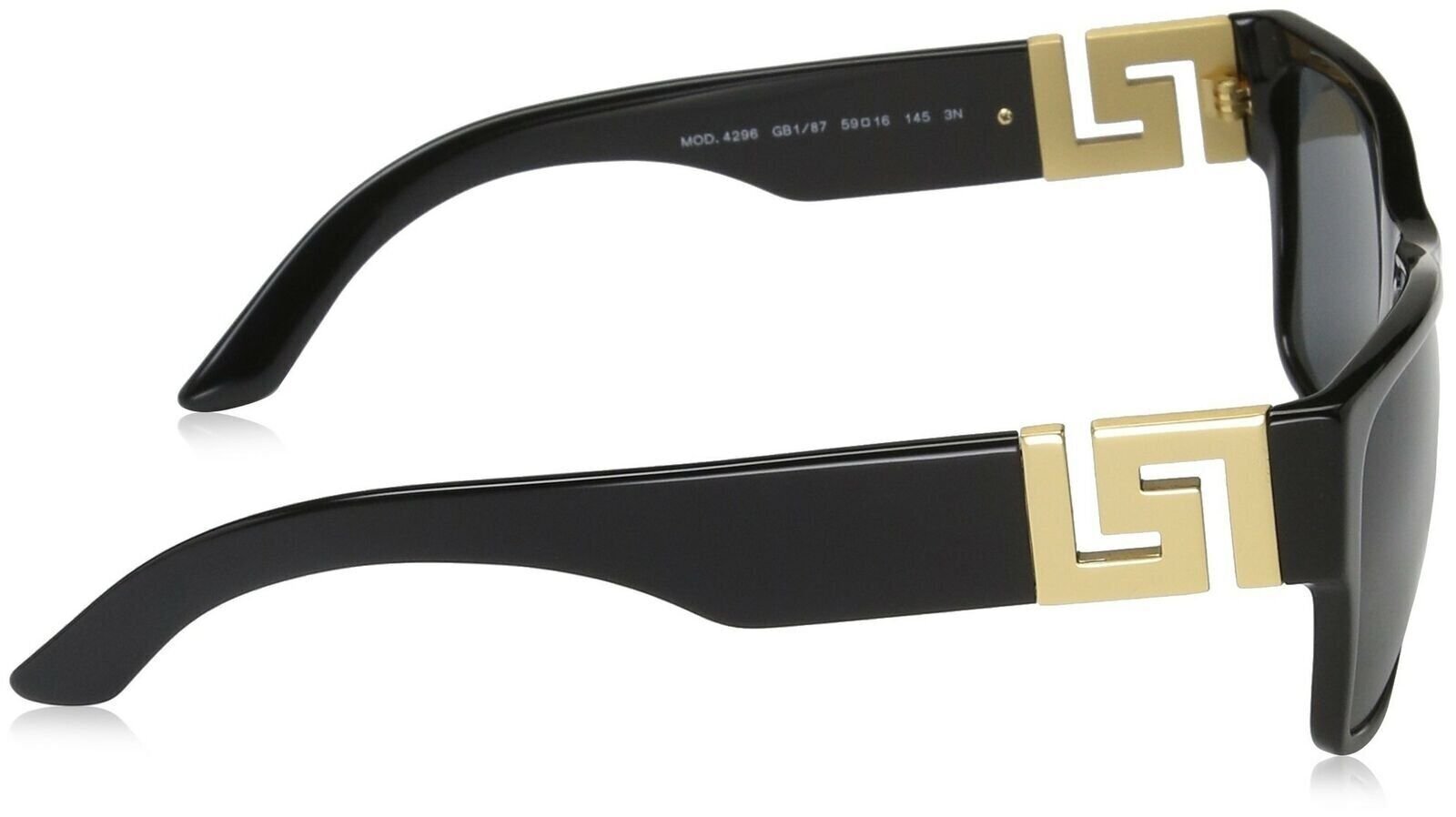 Versace Men's VE4296 Sunglasses Black/Gray 59mm