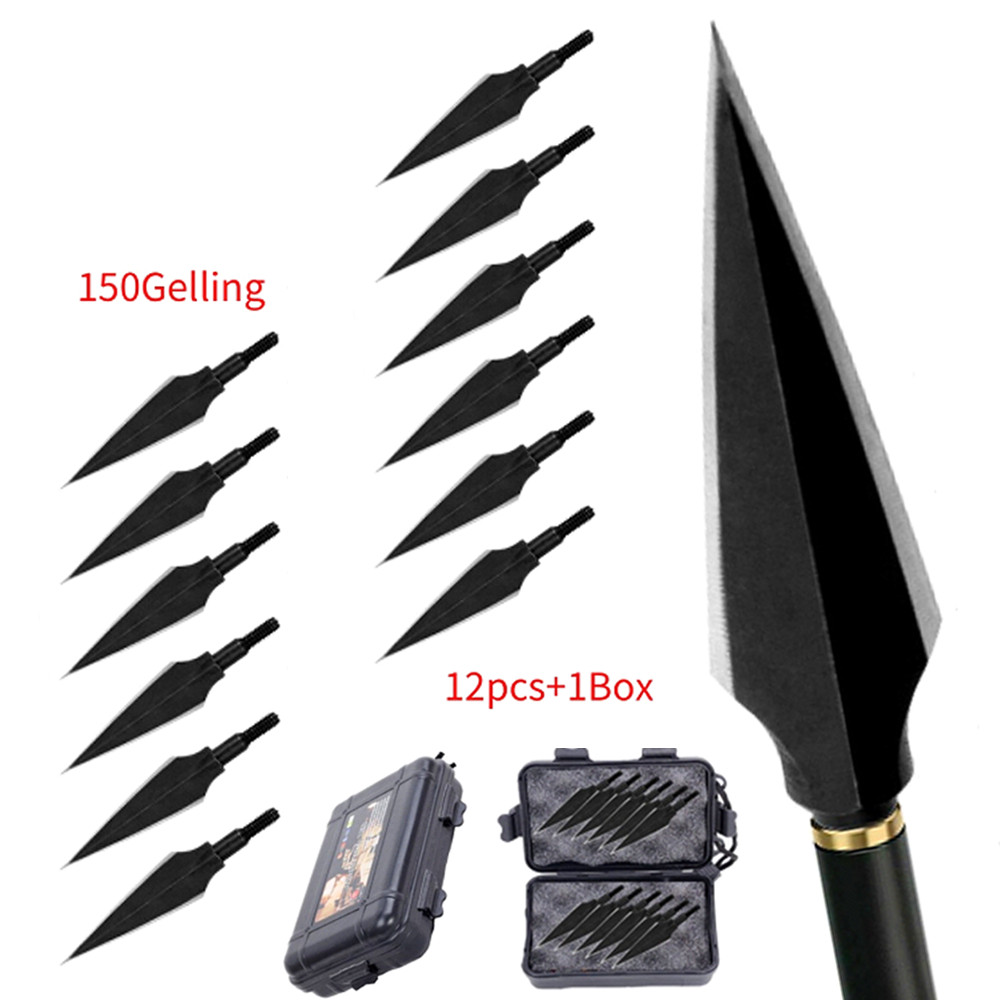 12Pcs 150 Grain 2 Blade Broadheads Arrowhead for Compound Bow Crossbow Hunting