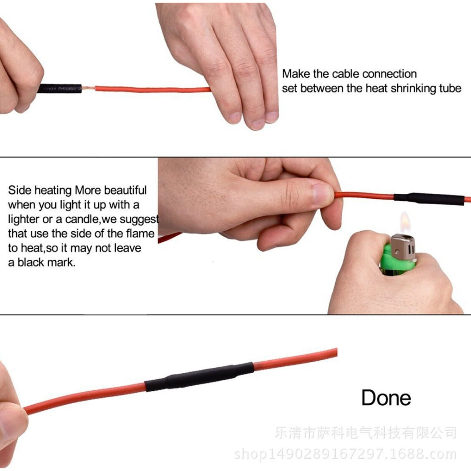 1328 Pcs HEAT SHRINK Tubing Sleeve 2:1 Shrinkable Tube Wire Cable Assortment Kit