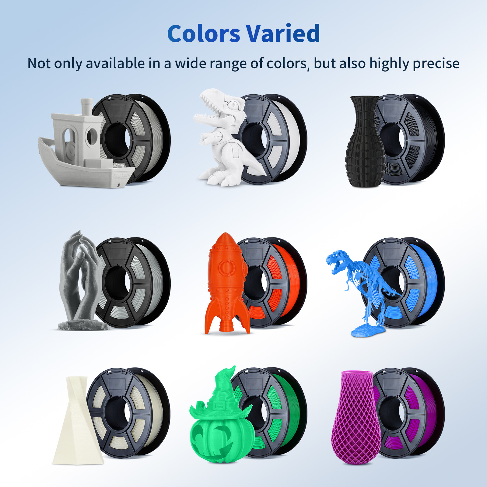 【Buy 3 Pay 2】ANYCUBIC 1.75mm PLA 3D Filament 1KG FDM 3D Printer Materials US