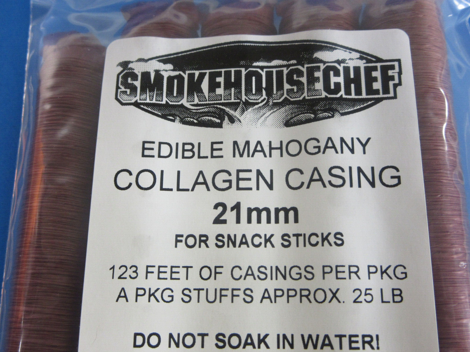 *3 SIZES* VARIETY Snack Stick Casings 17mm 19mm 21mm for 70 lbs of meat USA