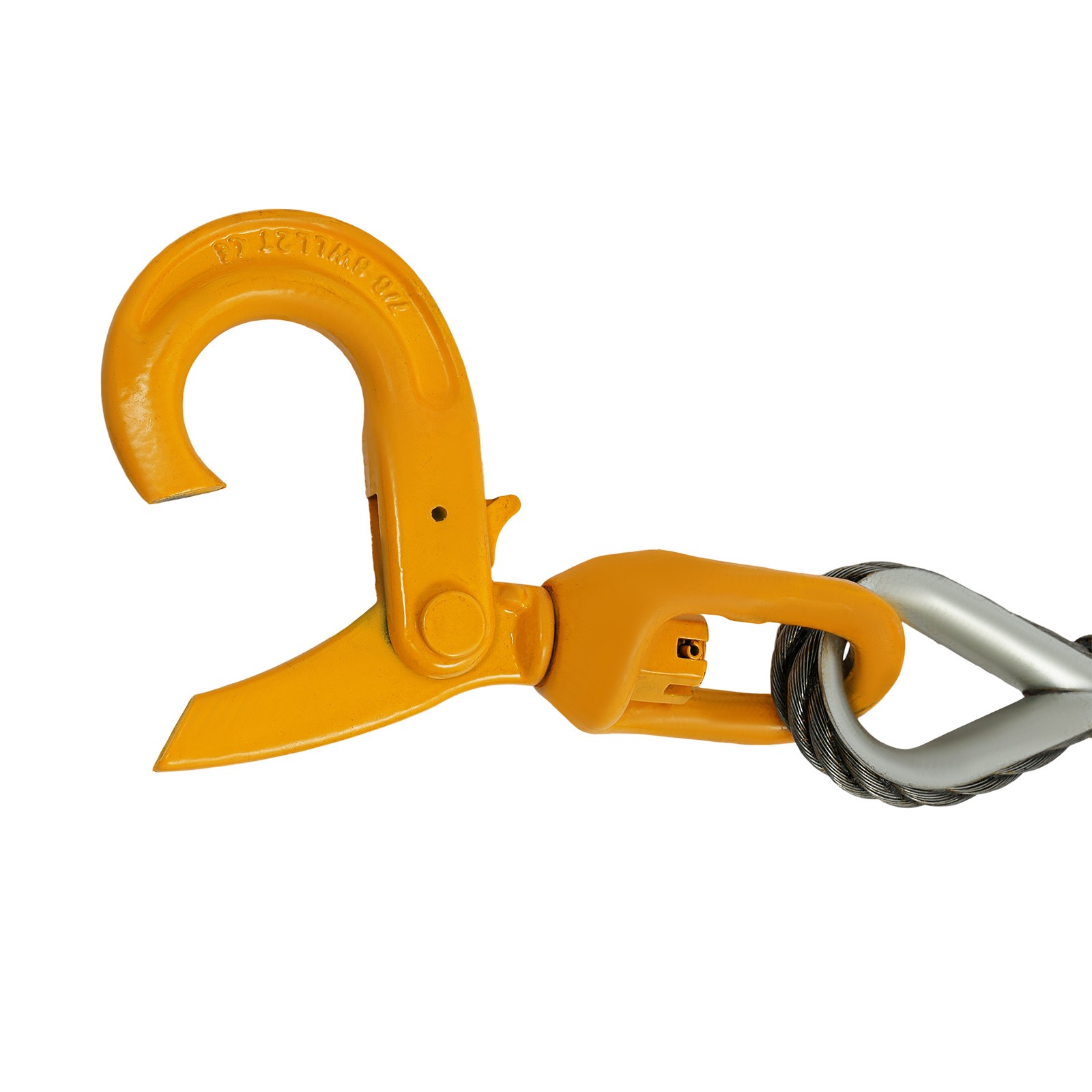 9/16in*100FT Steel Winch Cable Wire Rope w/ Swivel Self-locking Hook 4409.25 lbs