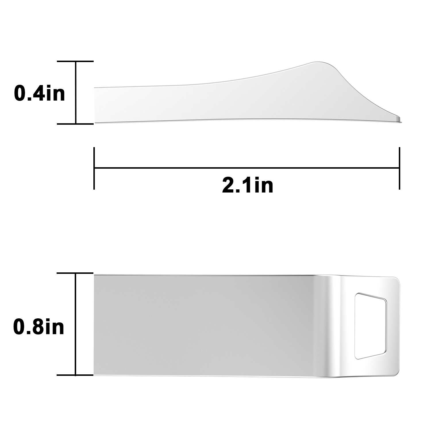Kootion USB 2.0 2Pcs 32GB Metal Waterproof Flash Drives Memory Stick Gold+Silver