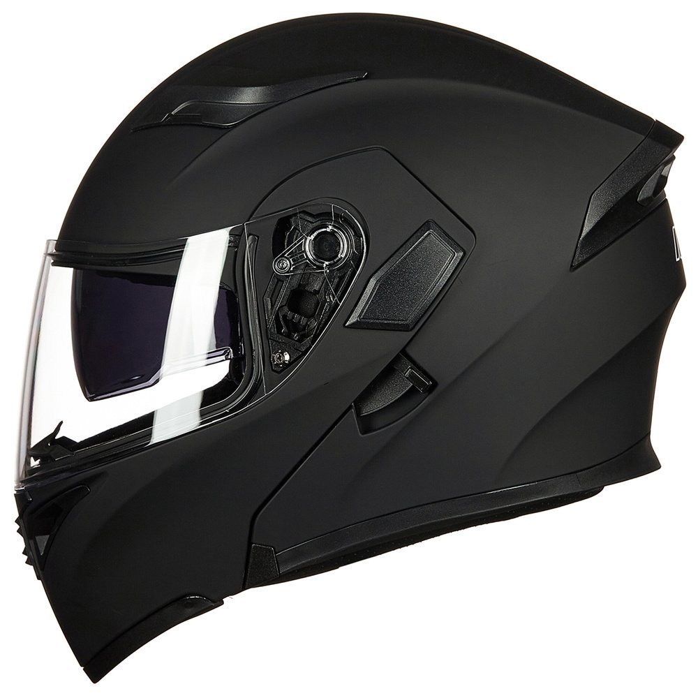 ILM Flip up Modular Full Face Motorcycle Helmet Dual Visors 6 Color with LED DOT