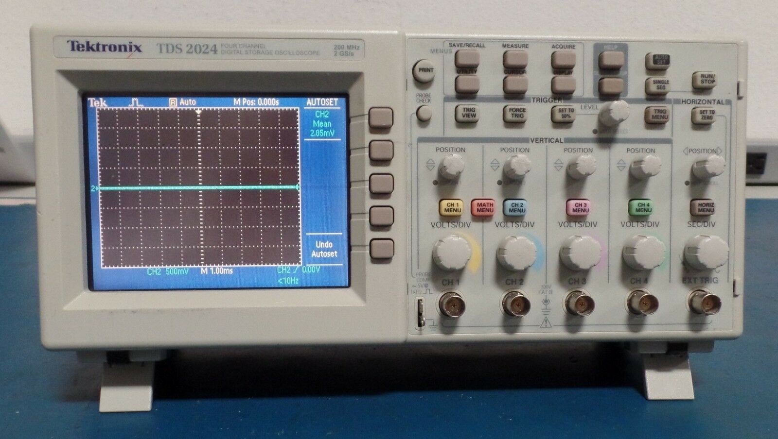 Tektronix TDS2024, 4 Channel, 200MHz, 2GS/s, Digital Storage Oscilloscope