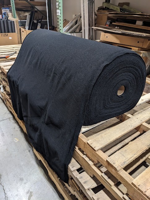 54" WIDE VELCRO BRAND KNIT LOOP 3001 BLACK SEW-ON FABRIC. LOOP ONLY. BY THE YARD