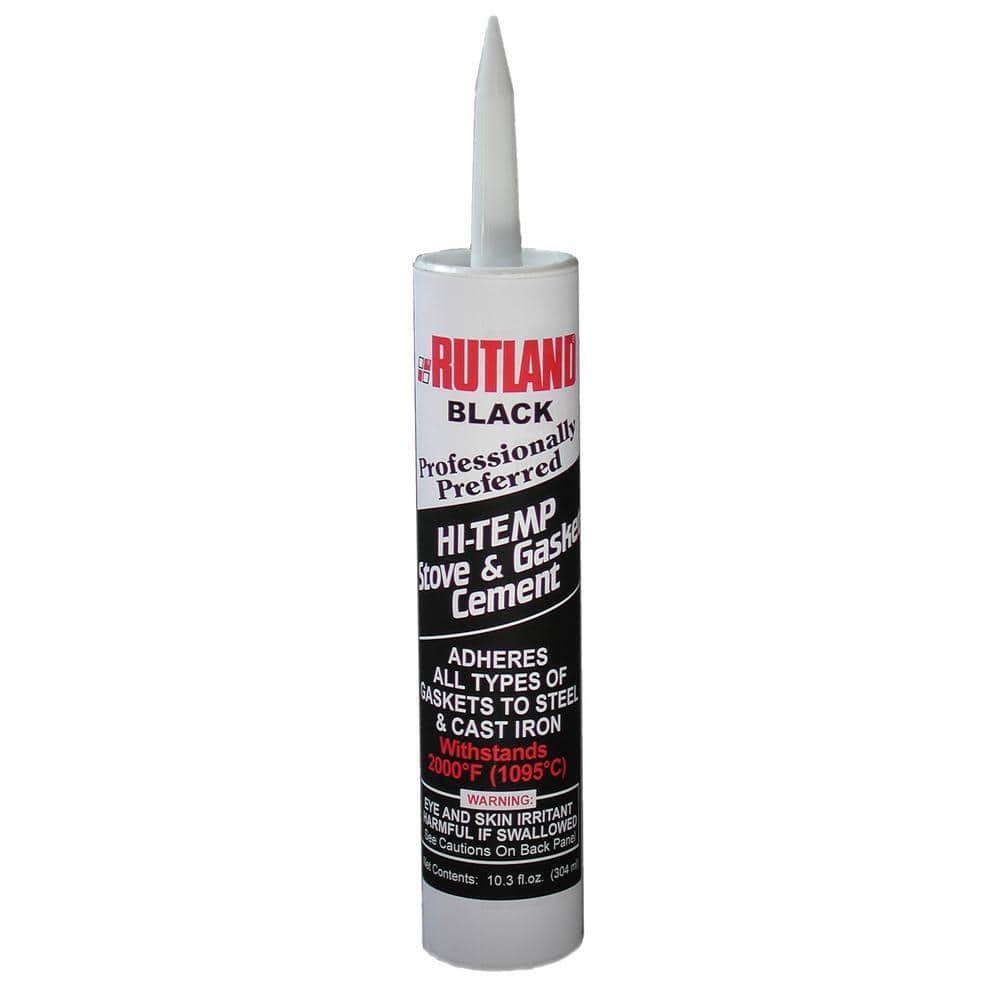 Rutland 10.3 Oz. Stove And Gasket Cement Cartridge, High Temp, Black