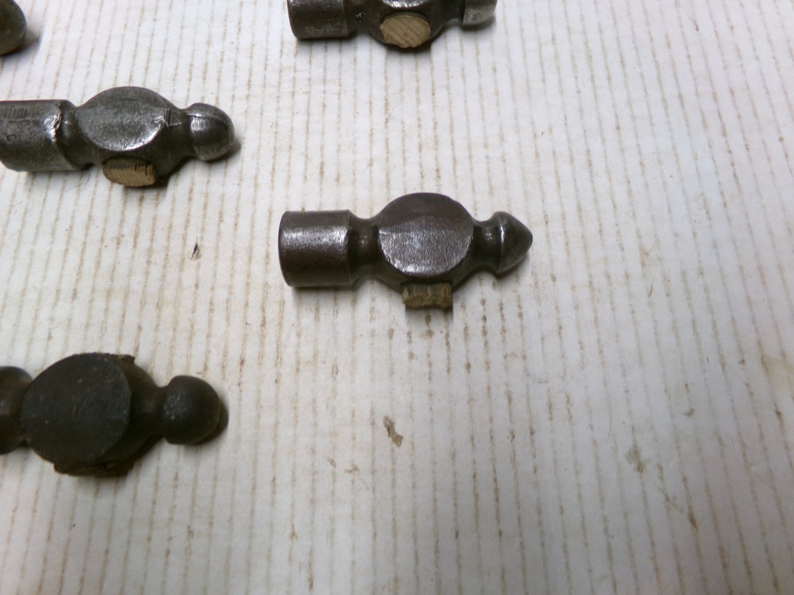 Lot of 7 Ball Peen Hammer Heads
